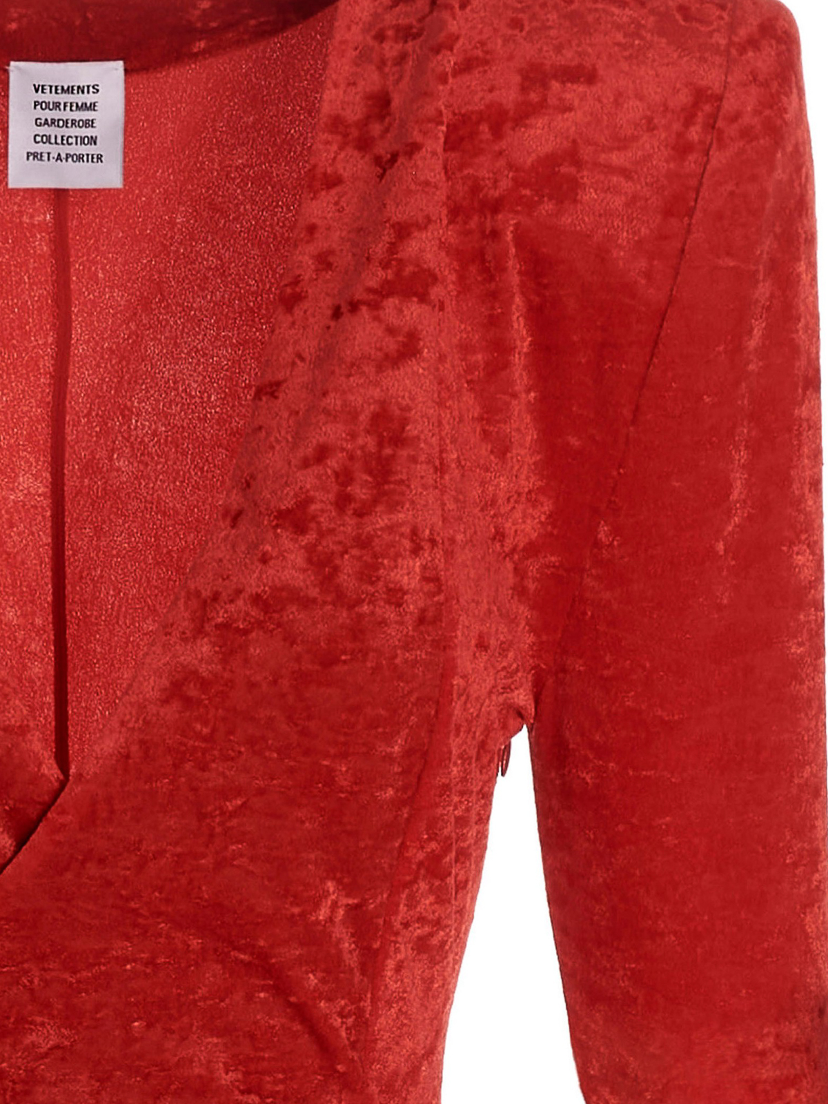 Shop Vetements Vestido De Noche - Crocy In Rojo
