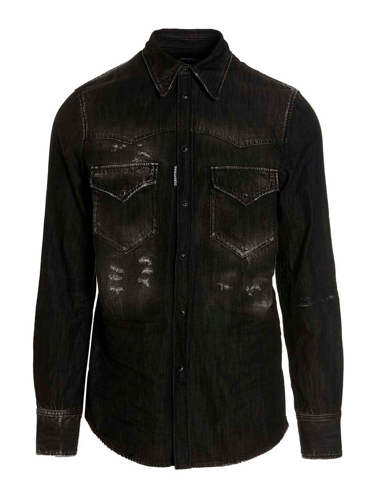 Dsquared2 Camisa - Western In Negro