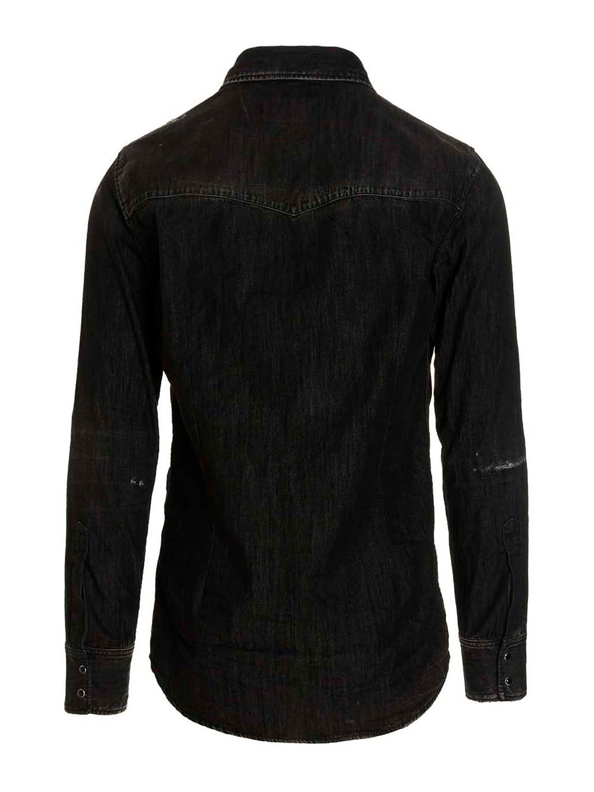 Shop Dsquared2 Western Shirt In Negro