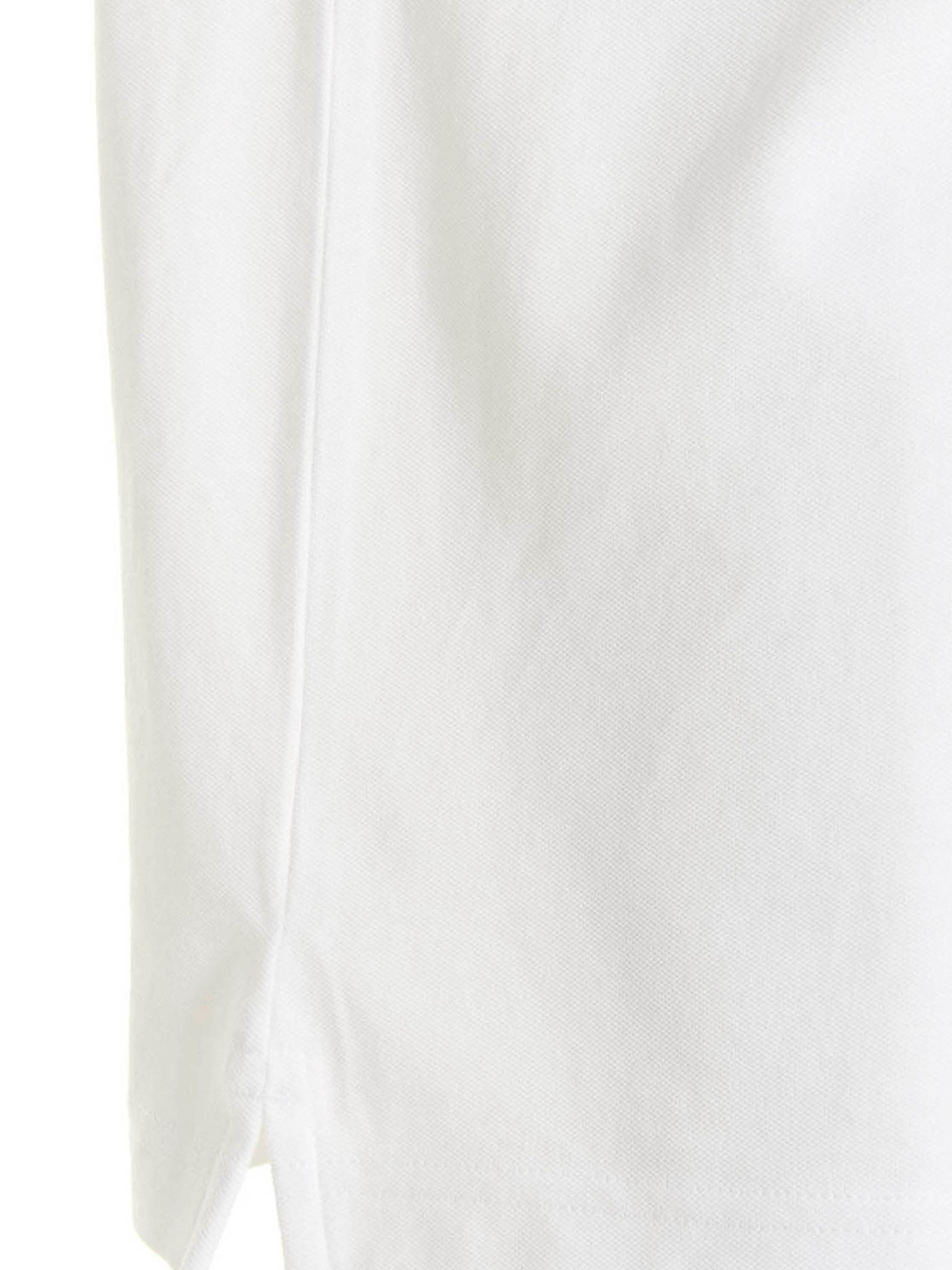 Shop Moose Knuckles Cotton Piqué Polo In White