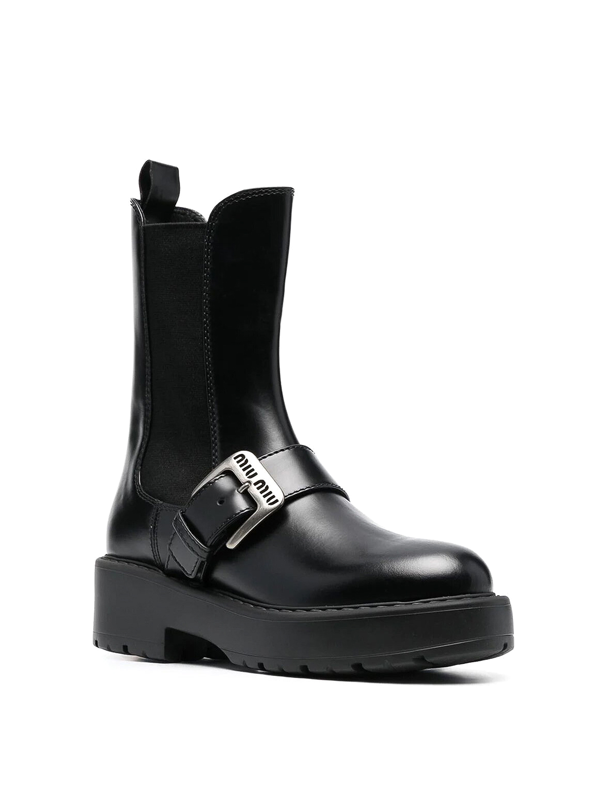 Miu miu hotsell leather boots