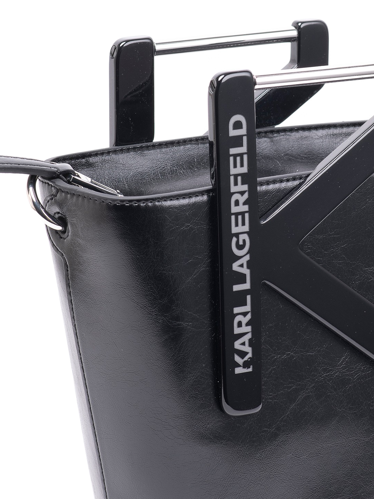 Karl Lagerfeld K/Charms Leather Bucket Bag - Farfetch