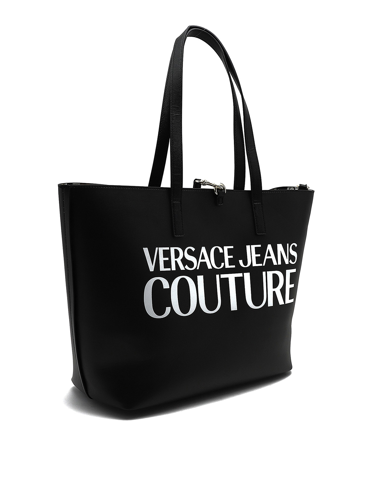 VERSACE JEANS COUTURE トートバッグ ブラック ホワイト