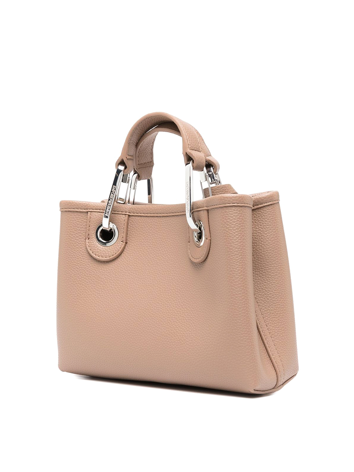 Emporio Armani Small logo tape tote - Beige|Y3D176YFO5E89400
