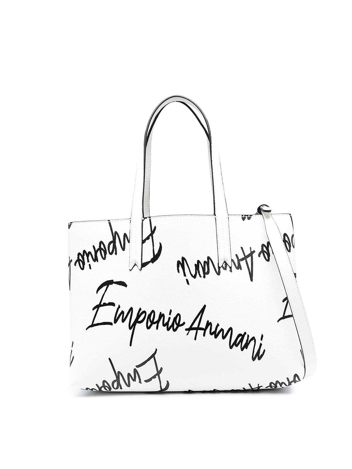 Emporio Armani Monogram Print Tote Bag