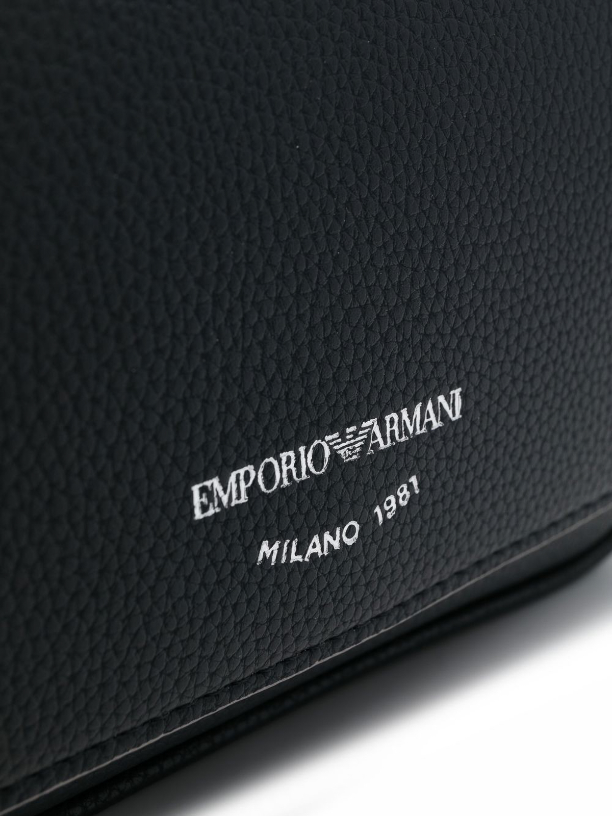 Cross body bags Emporio Armani - Logo-strap leather crossbody bag -  Y3H294YFO5E89374