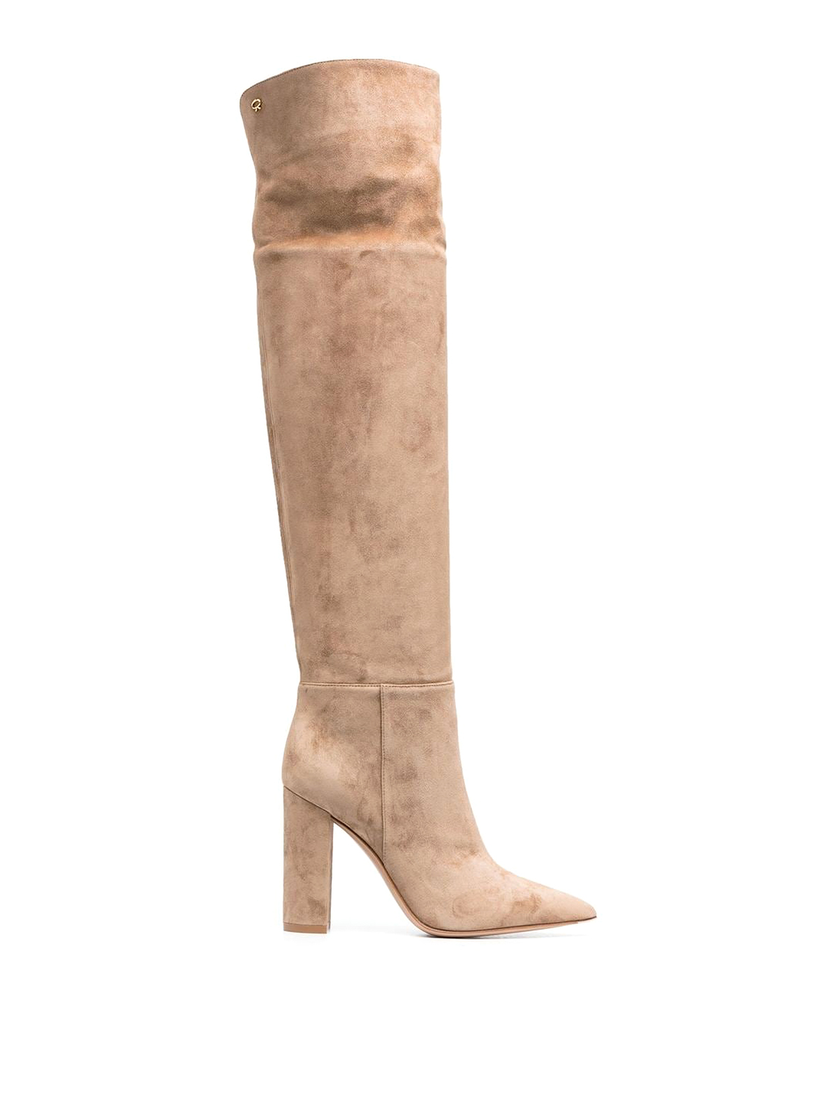 GIANVITO ROSSI POINTED SUEDE BOOTS
