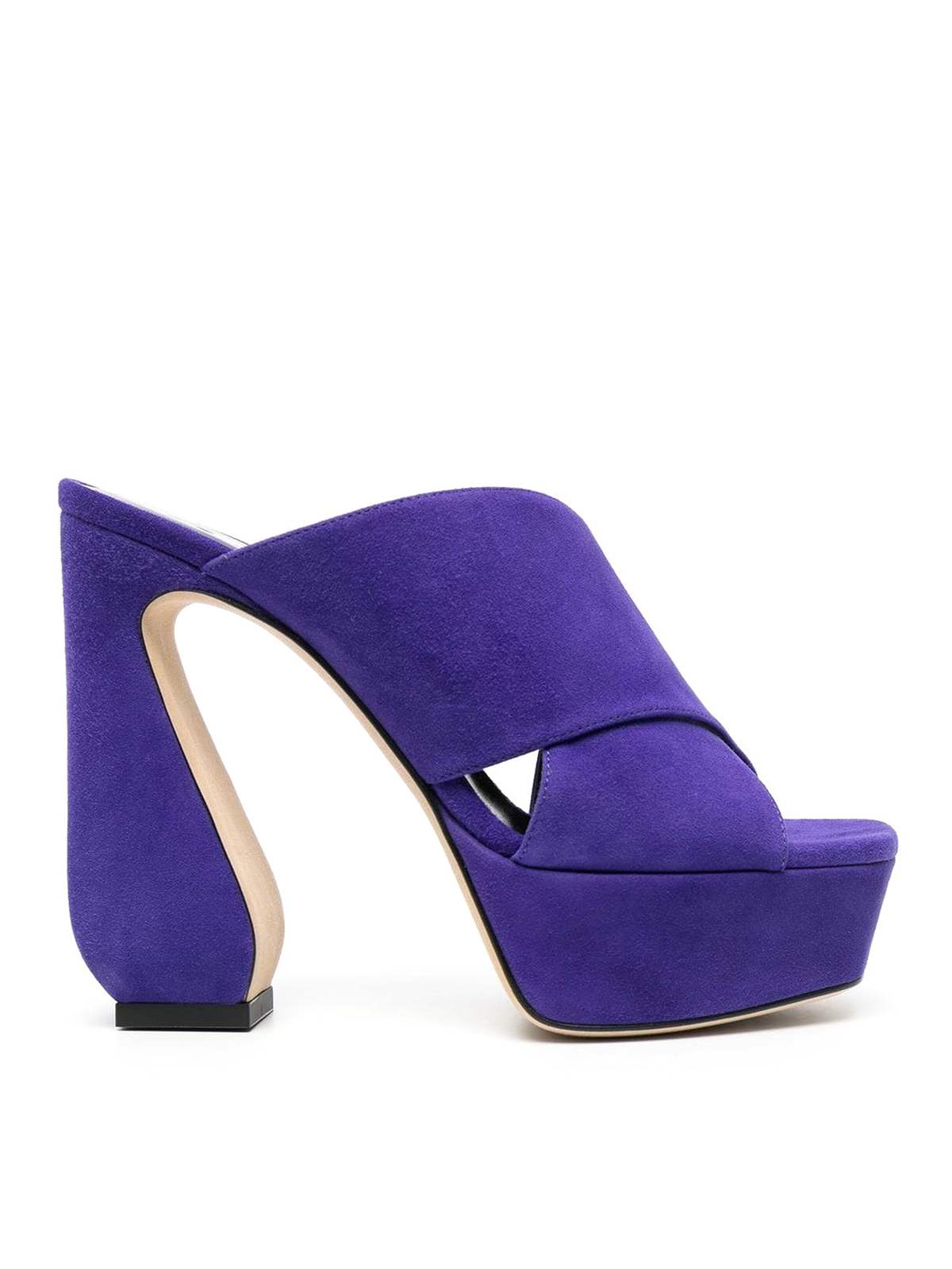Shop Si Rossi Suede Sandals In Purple