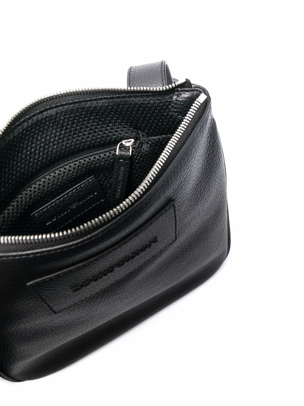 Emporio Armani Small Leather Embossed Cross-Body Bag