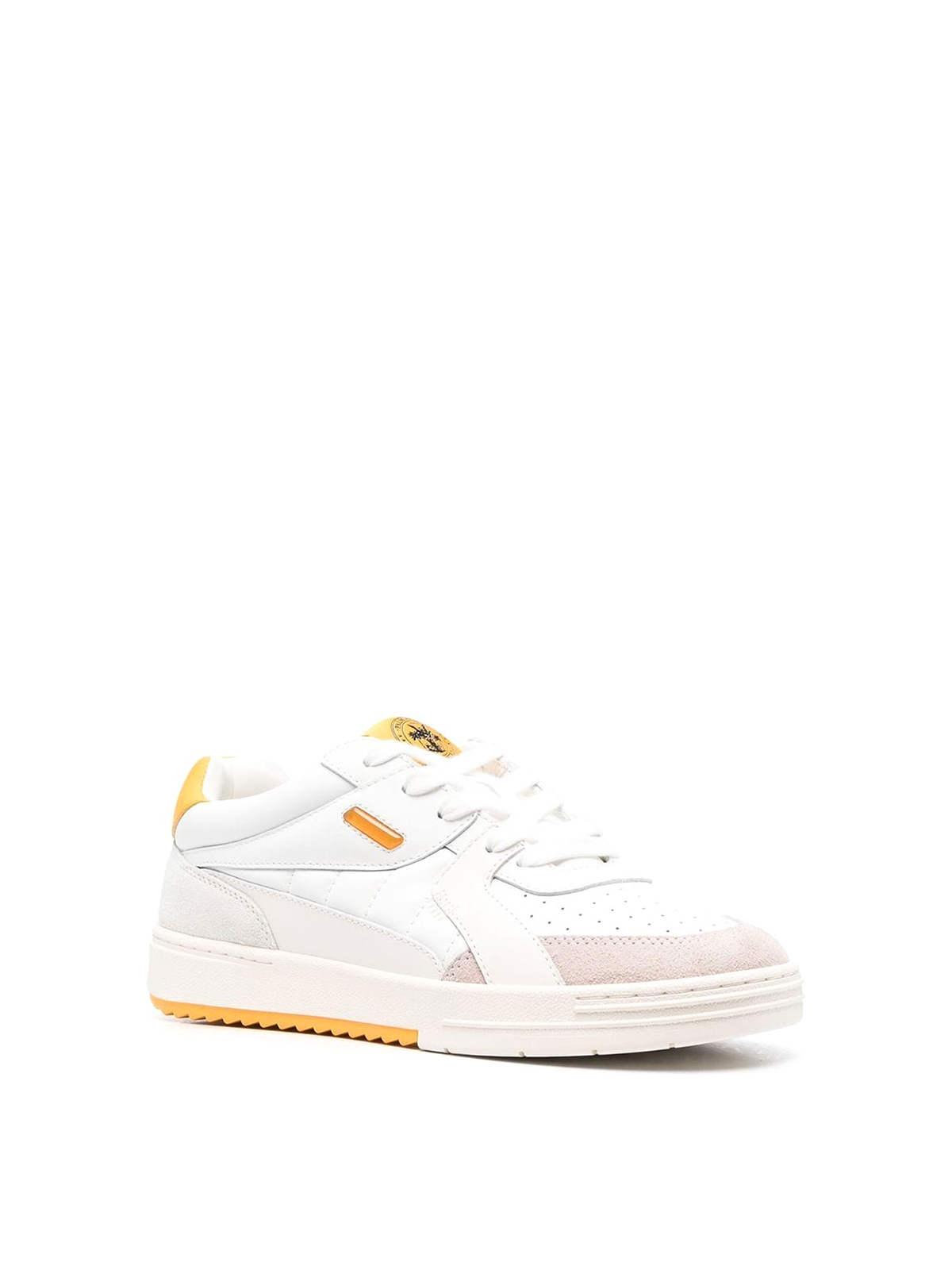 Shop Palm Angels Palm University Low-top Sneakers In Yellow