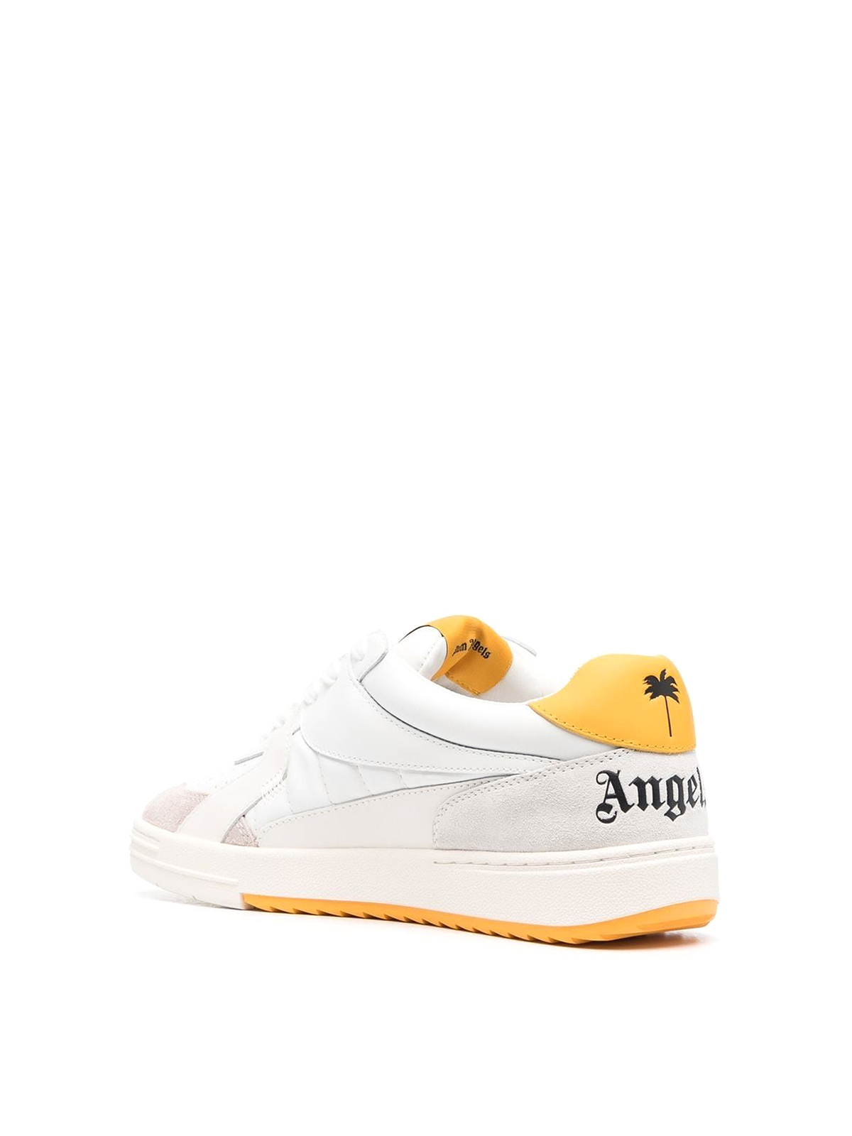 Shop Palm Angels Palm University Low-top Sneakers In Yellow