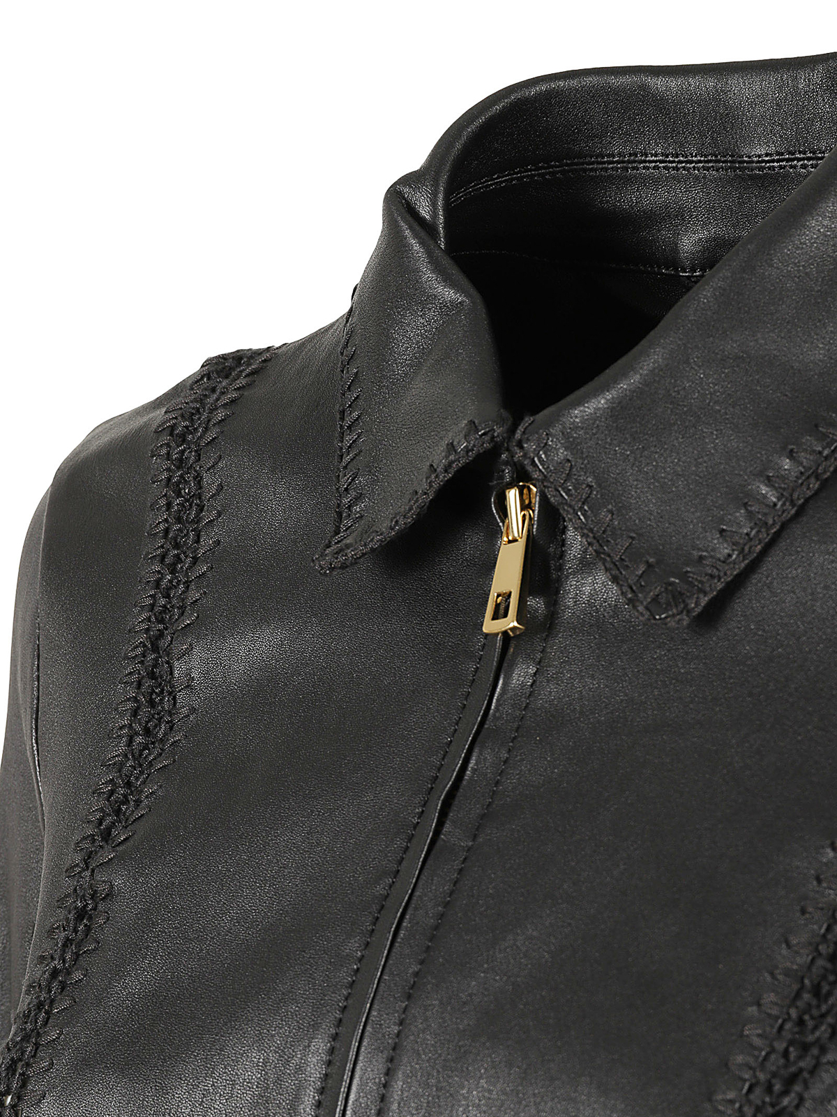 Shop Desa 1972 Leather Jacket In Negro