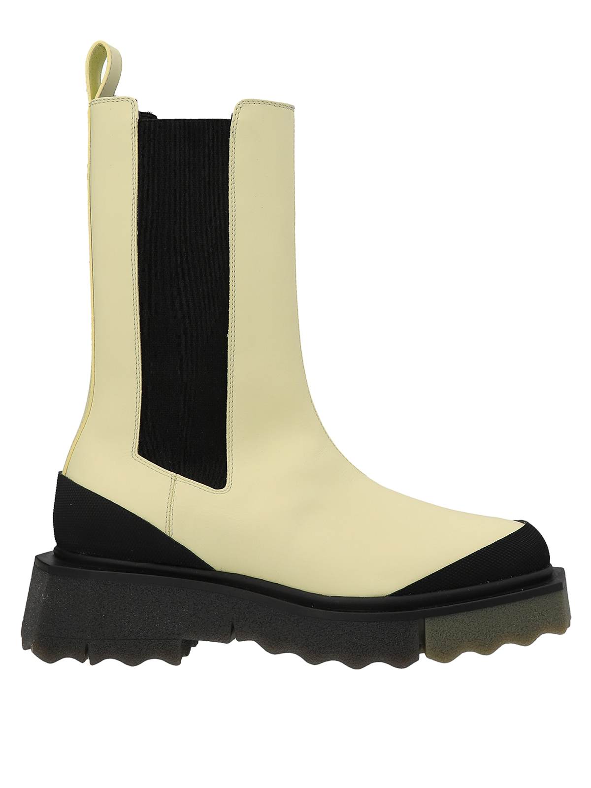 Off-white Sponge-effect Sole Chelsea Boots In Multicolor