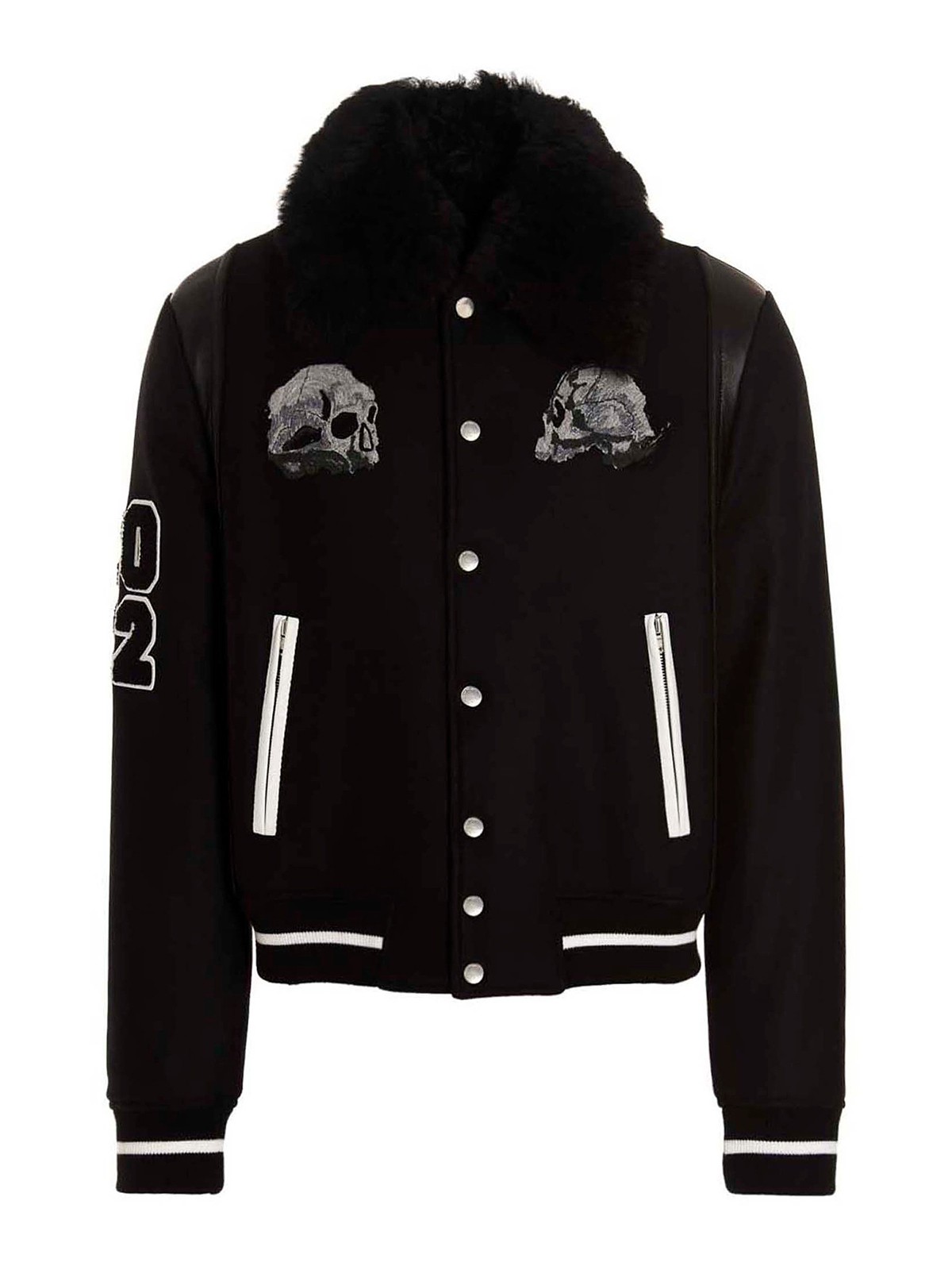 Amiri Varsity Wes Land Skull jacket - Black - Men | MKL007001