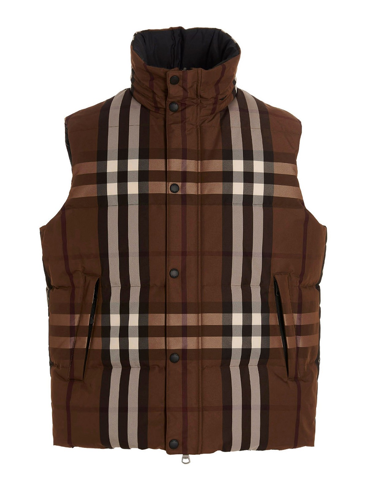 Burberry Dowling Reversible Vest In Brown