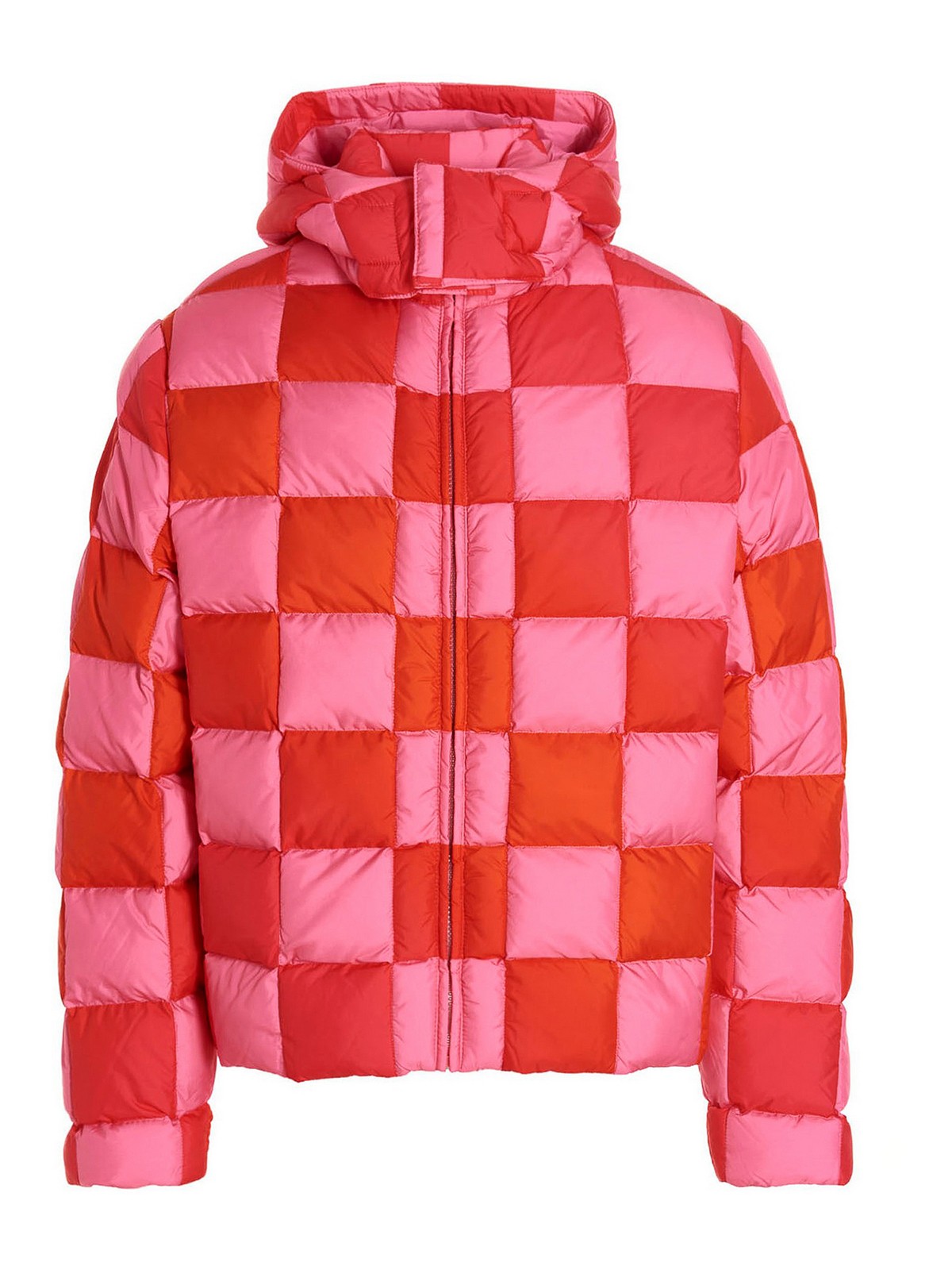 Padded jackets ERL - Check down jacket - 05C002PINK