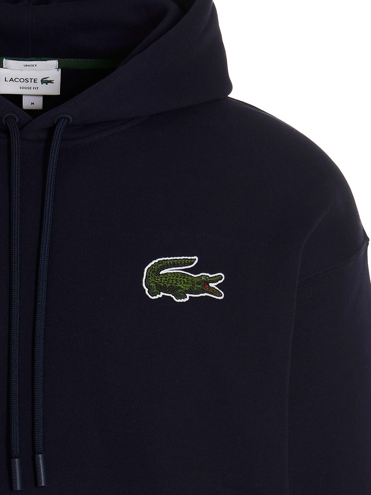 Lacoste Embroired Logo Patch Unisex Oversized Hoodie Green SH6404