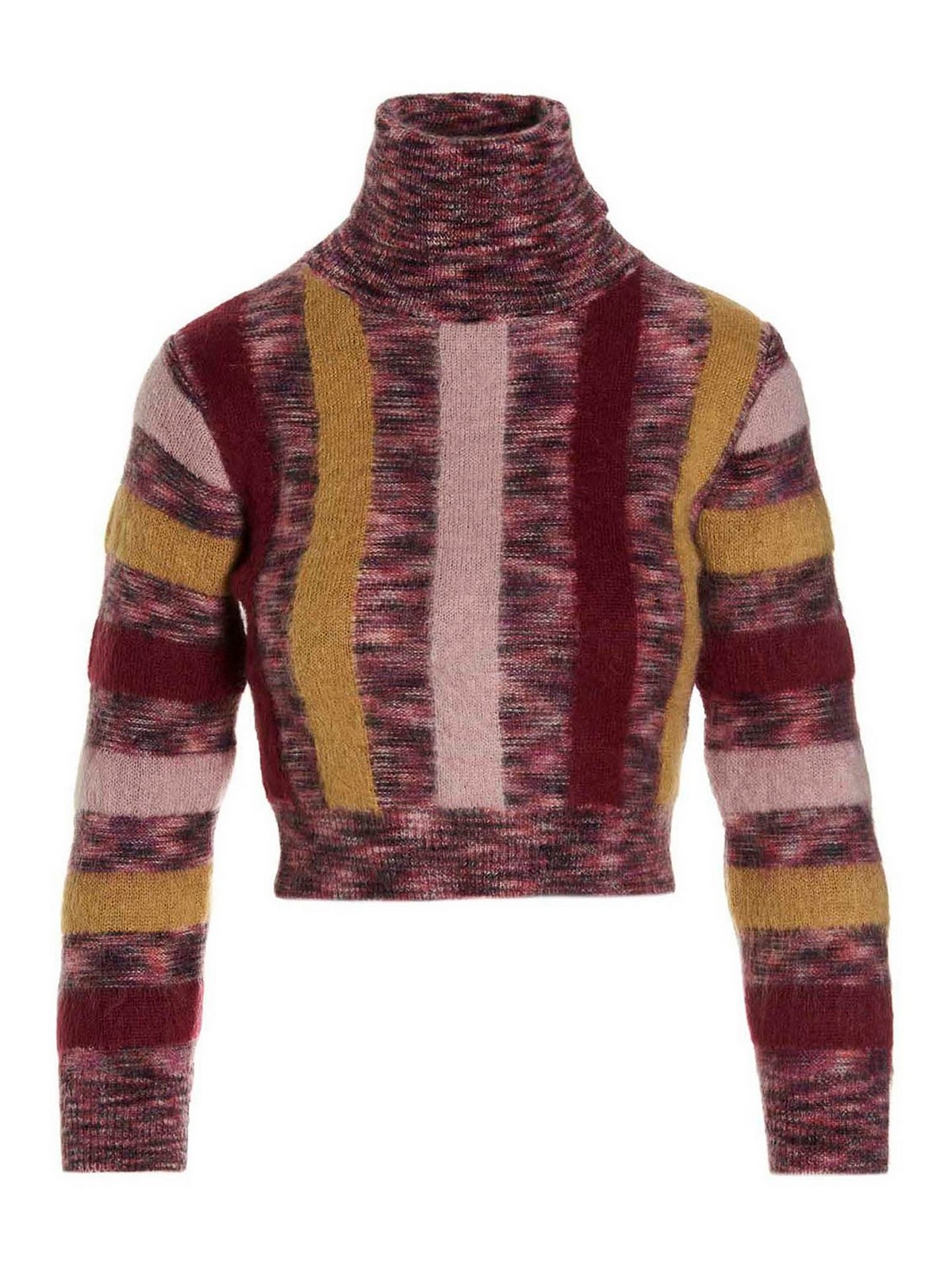 Dsquared2 Striped Sweater In Multicolor
