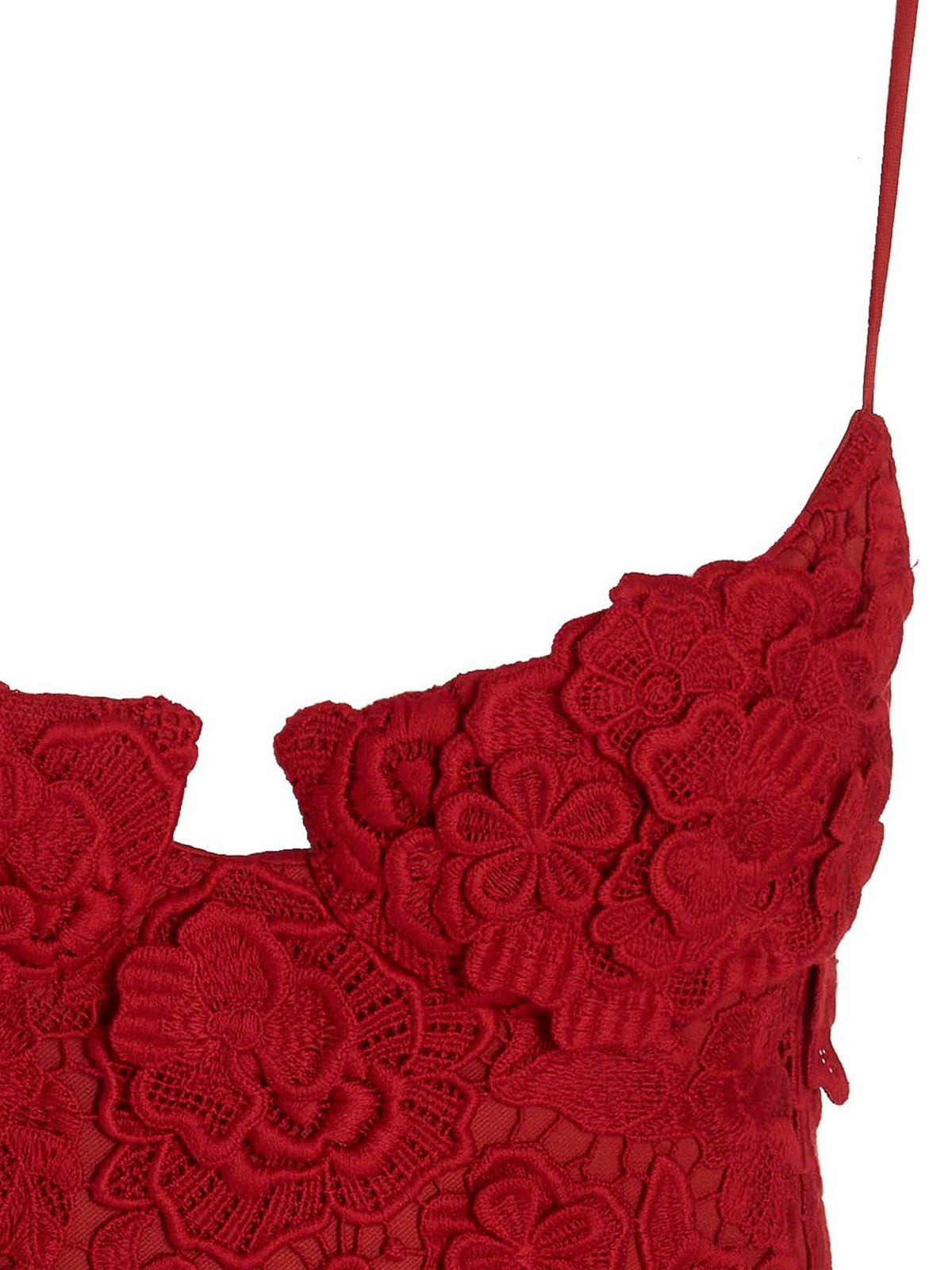 Magda Butrym Lace dress - Red - Women|220922RED | thebs.com