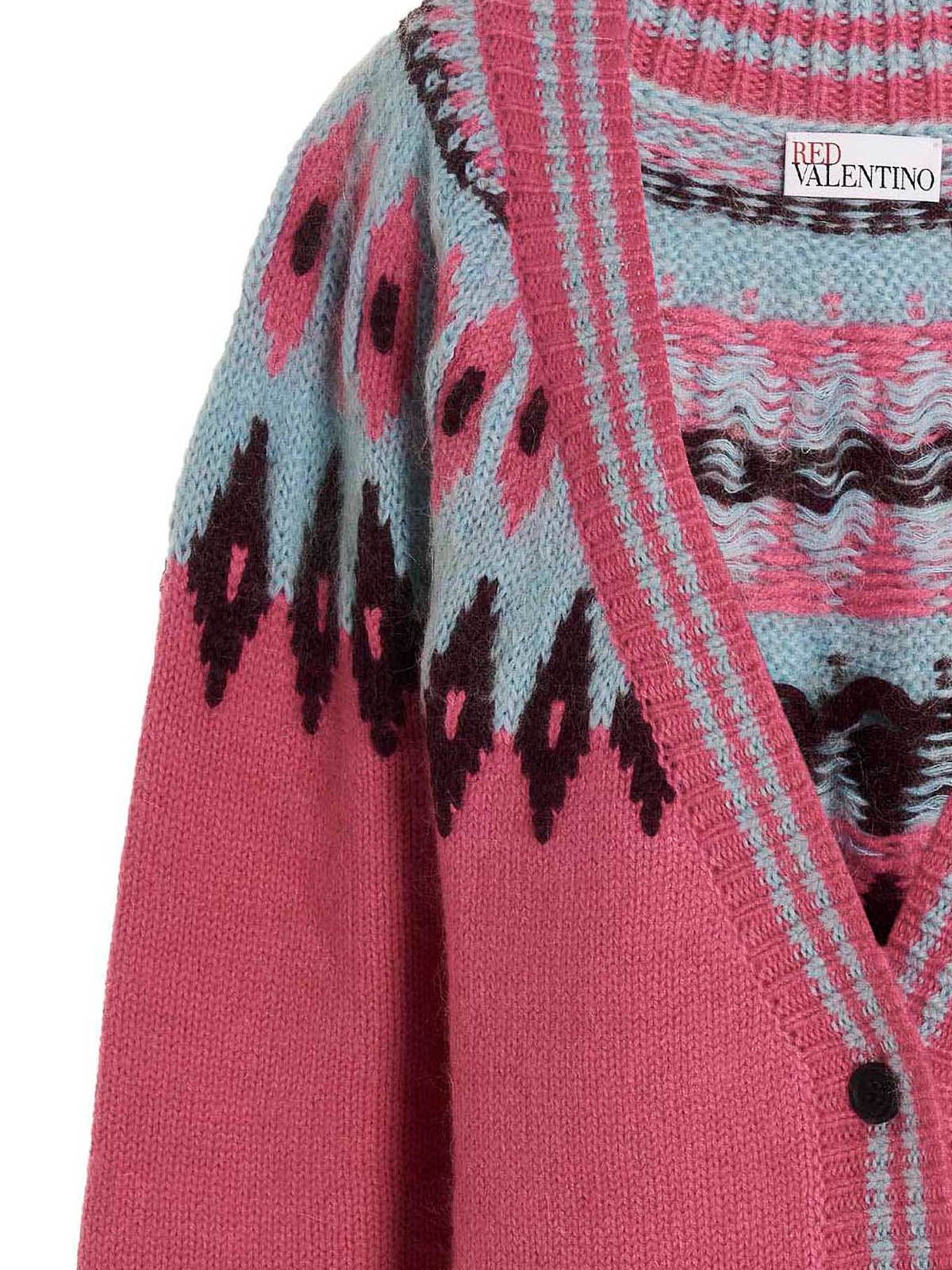 本命ギフト Valentino Red Jacquard patterned cardigan - Pink トップス