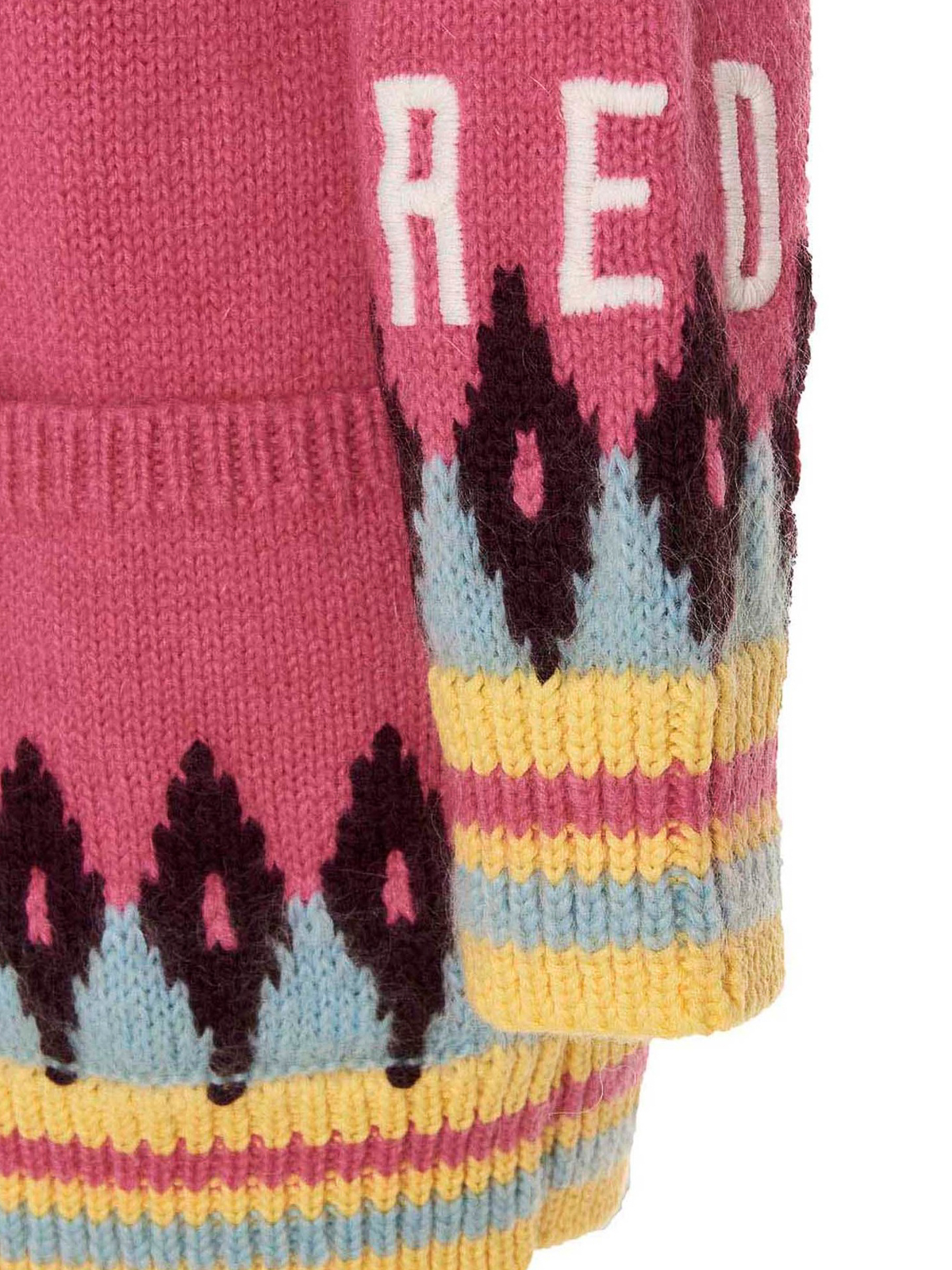 Valentino Red Jacquard patterned cardigan - Pink