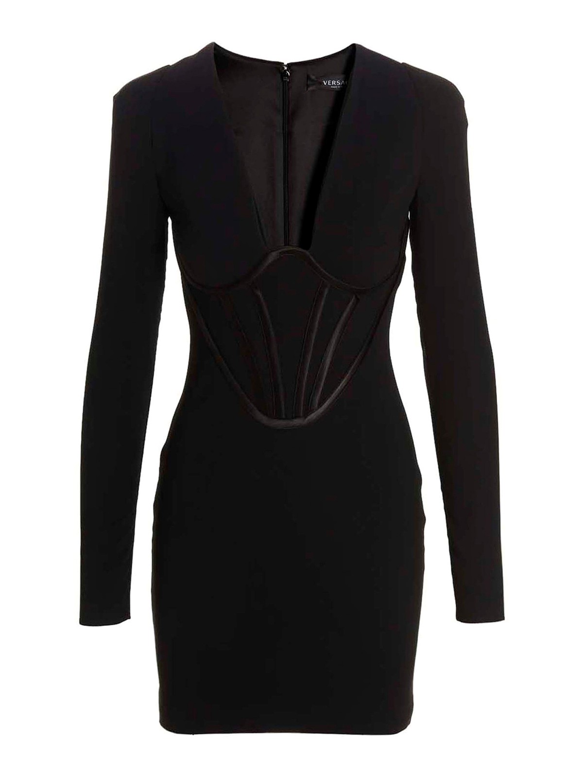Shop Versace Tech Fabric Dress In Negro