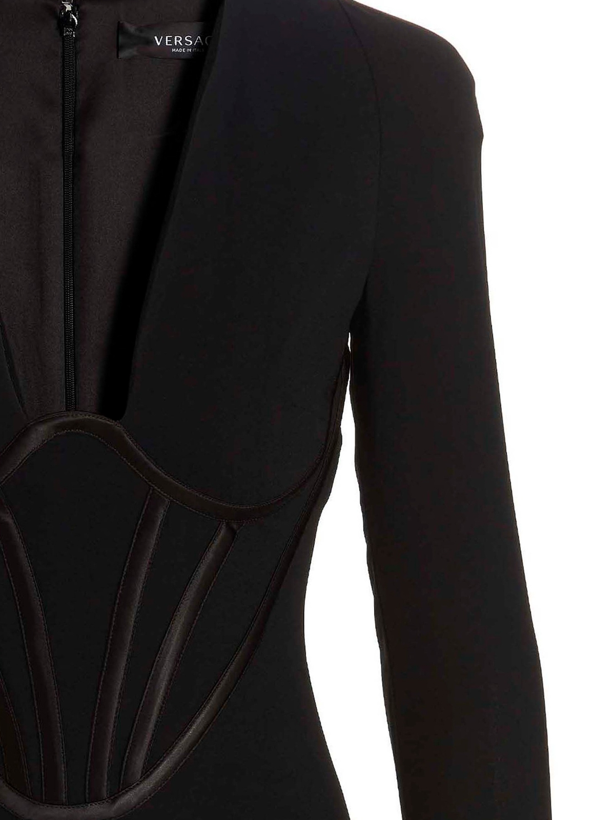 Shop Versace Tech Fabric Dress In Negro