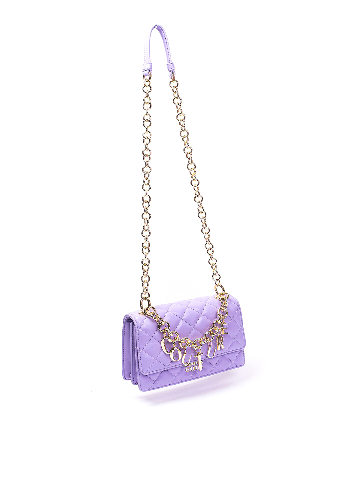 Versace Jeans Couture logo-charm chain-embellished Crossbody Bag - Farfetch