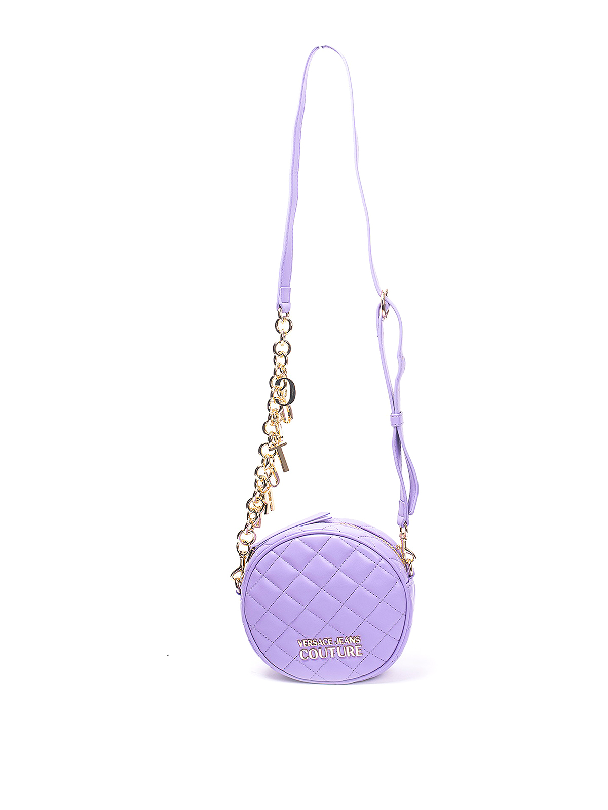 Versace Jeans Couture Faux Leather Bag In Light Purple