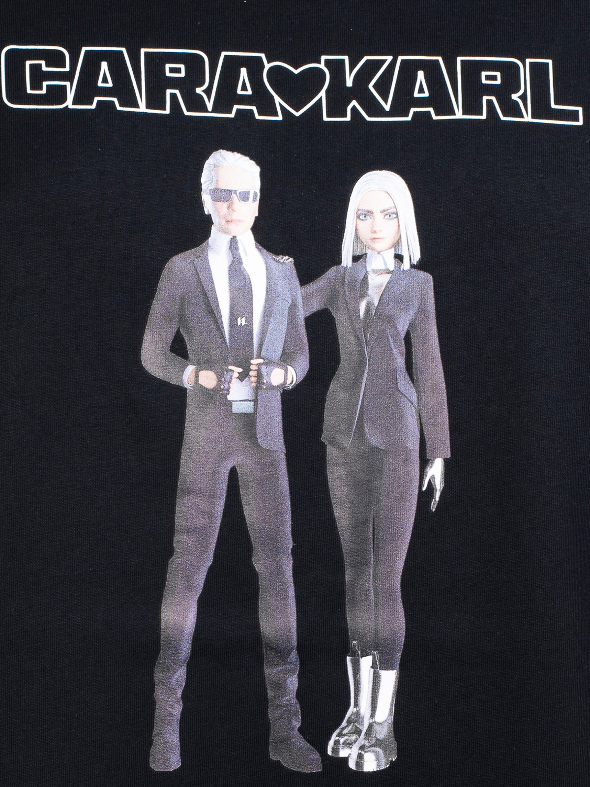 Shop Karl Lagerfeld Avatar T-shirt In Black