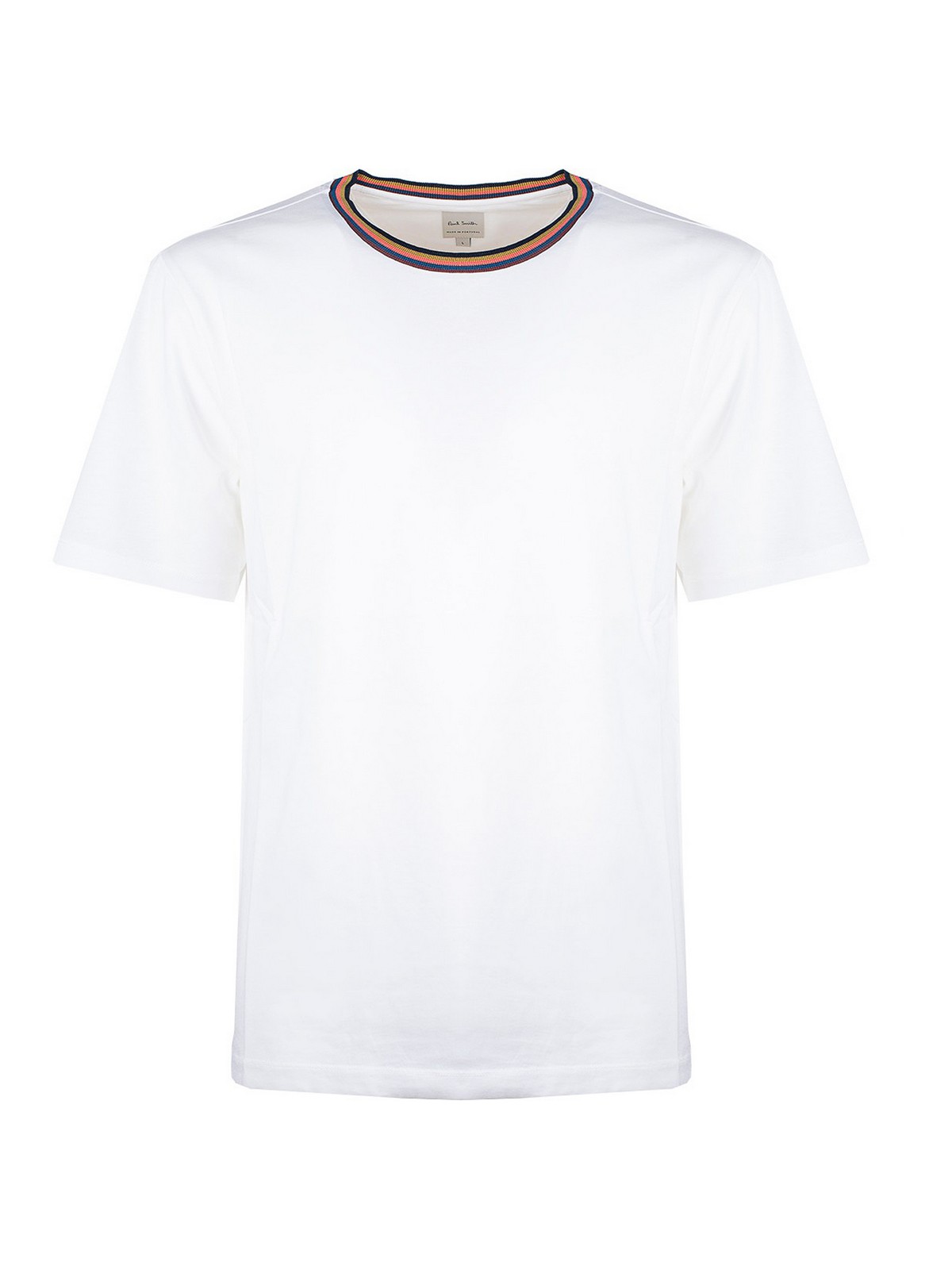 Paul Smith Artist Stripe Webbing T-shirt In White