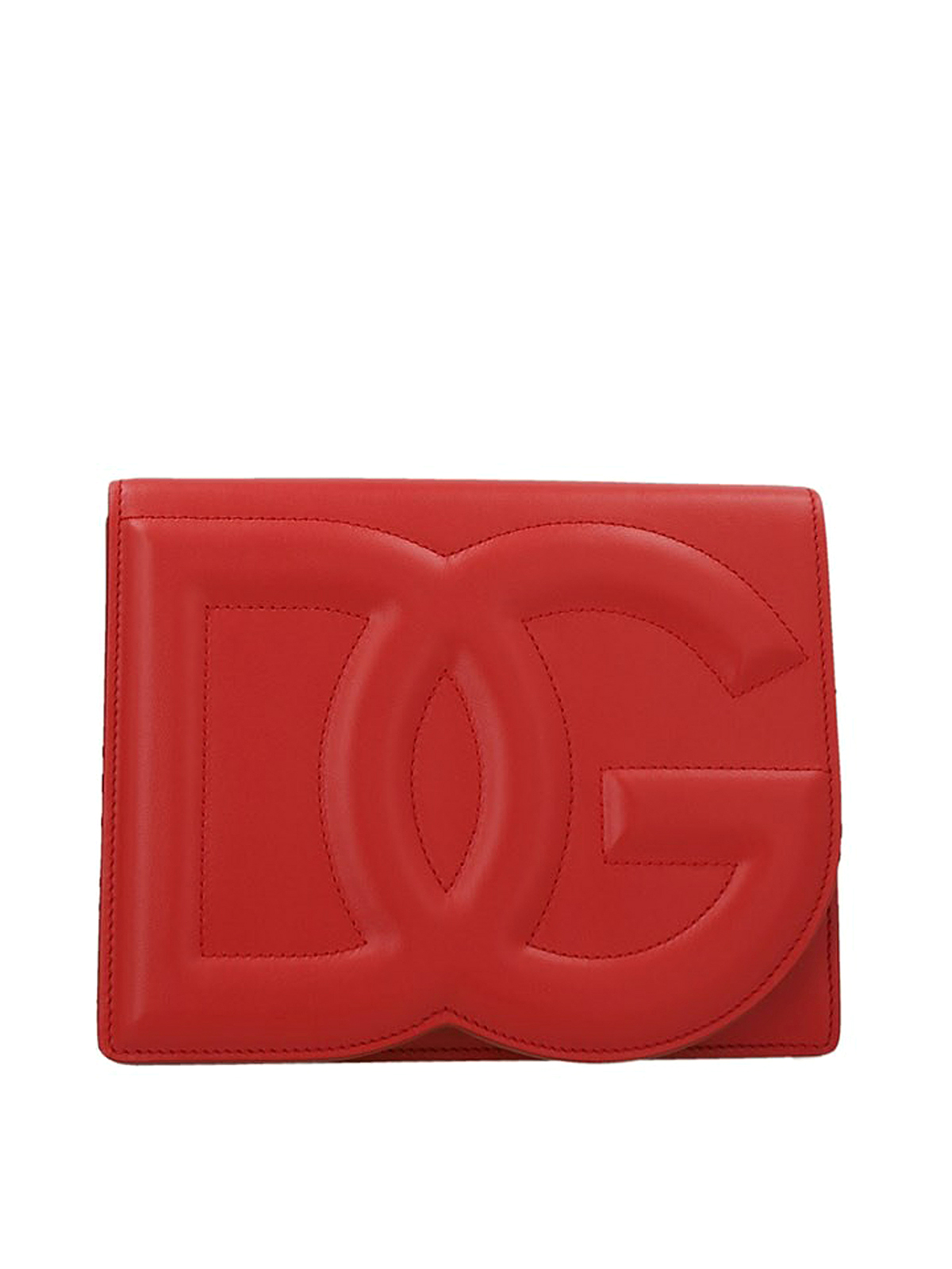 Dolce & Gabbana Leather Bag In Rojo