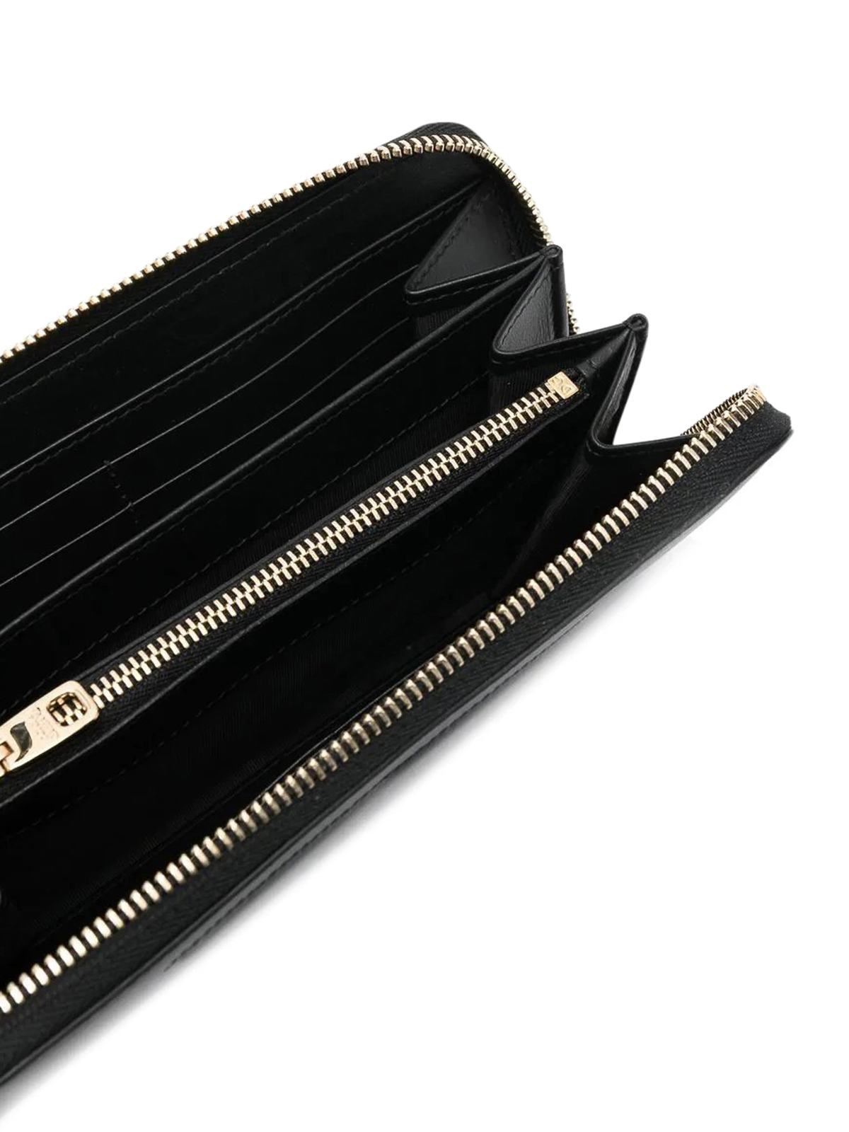 Shop Dolce & Gabbana Leather Zipped Wallet In Black