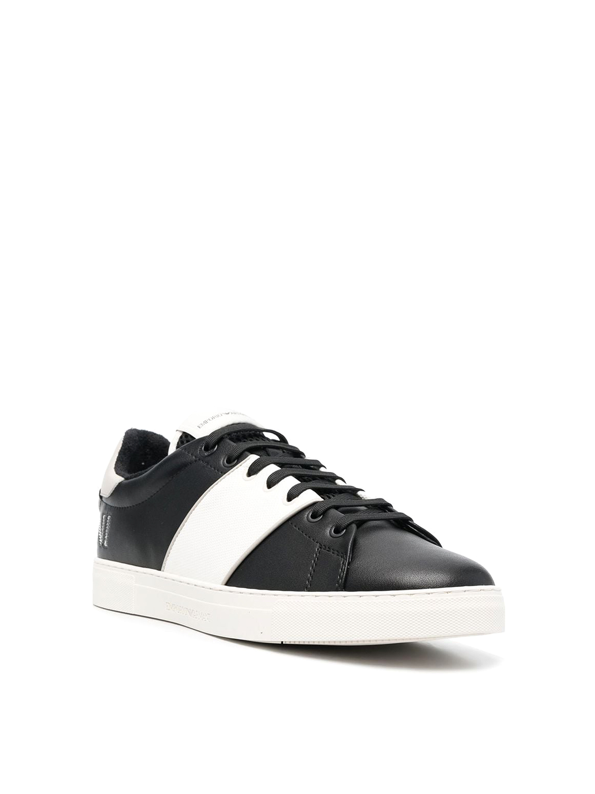 Emporio Armani Logo patch sneakers - Black - Men|X4X597XN603S174 Emporio Armani Logo patch sneakers - Black - Men|X4X597XN603S174