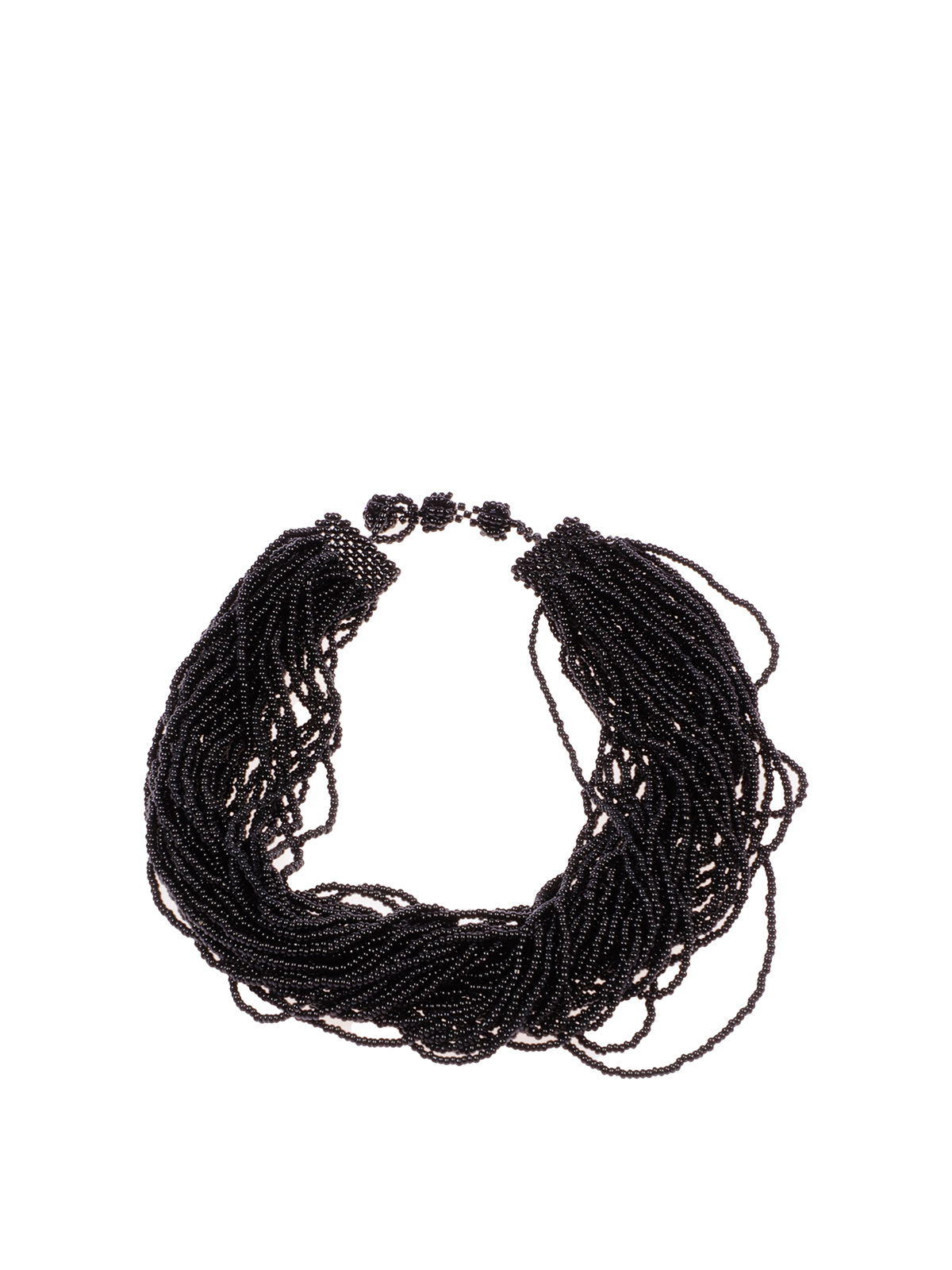 Lemaire Pearls torsade necklace - Black - Women|AC381LO112BK999
