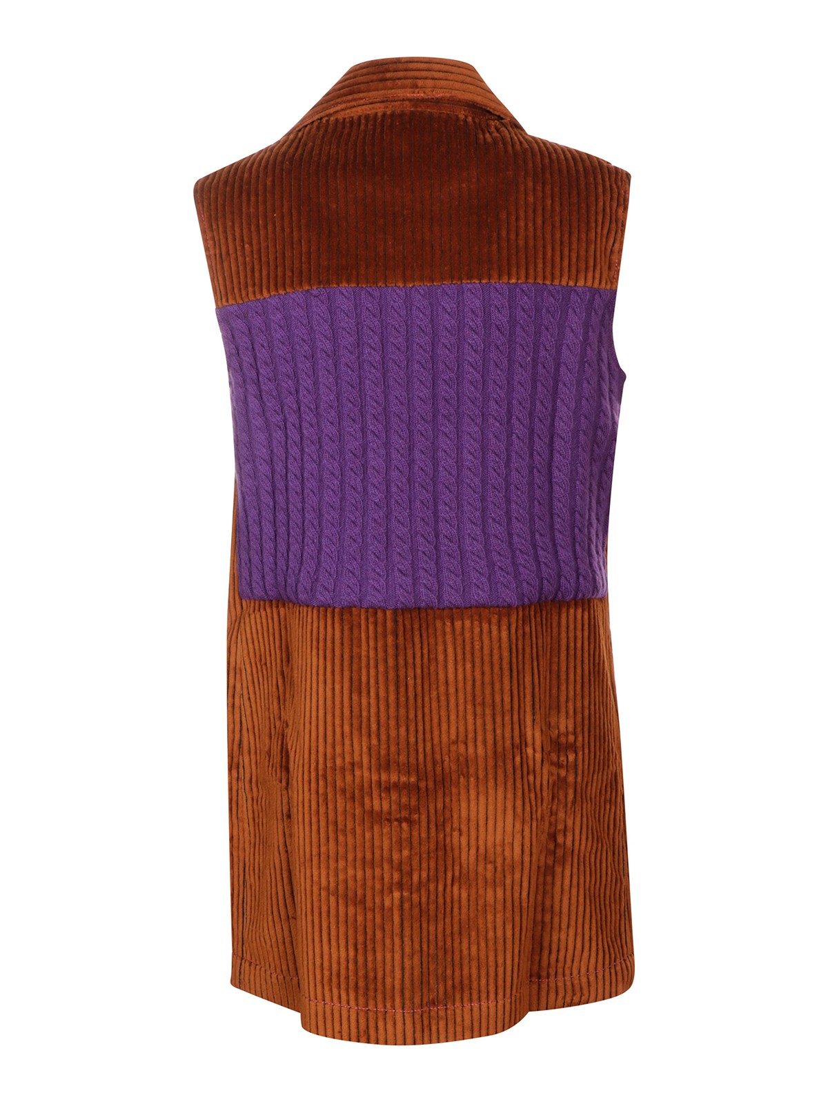 Shop Cormio Corduroy Short Dress In Brown