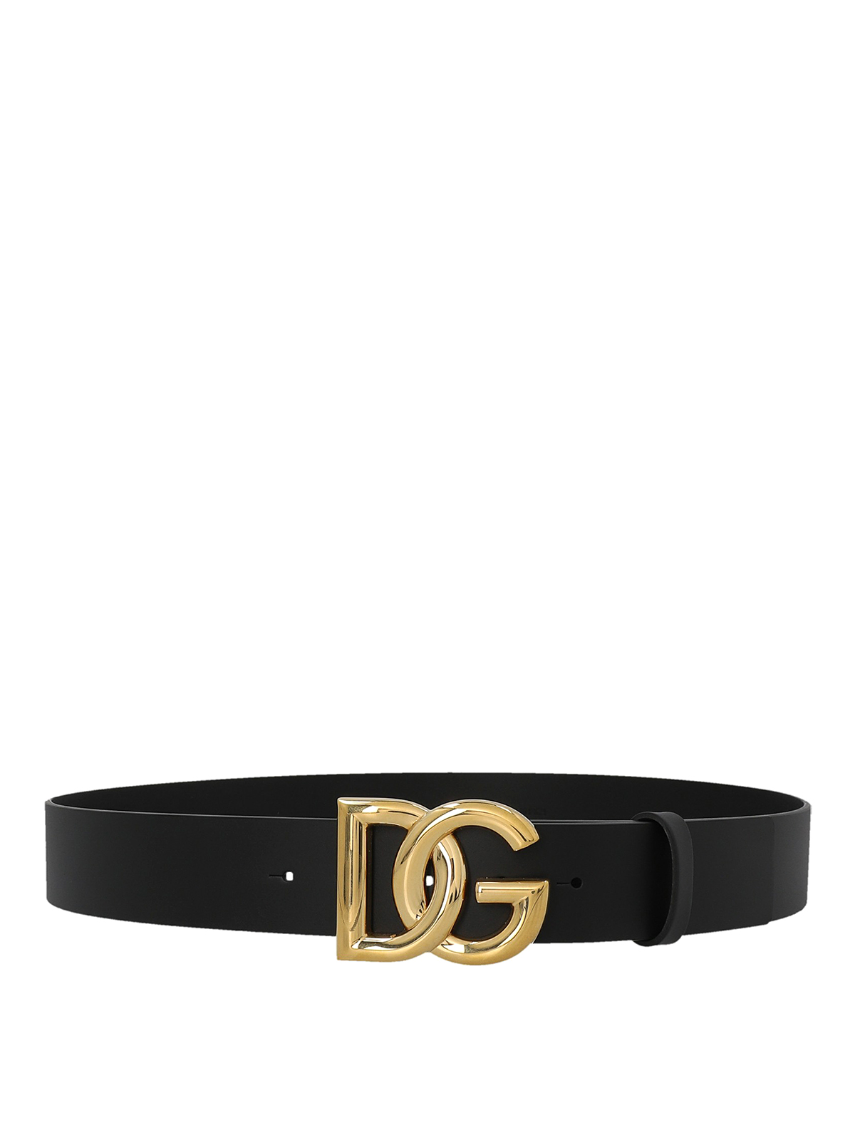 Dolce & Gabbana Logo Buckle Belt In Negro