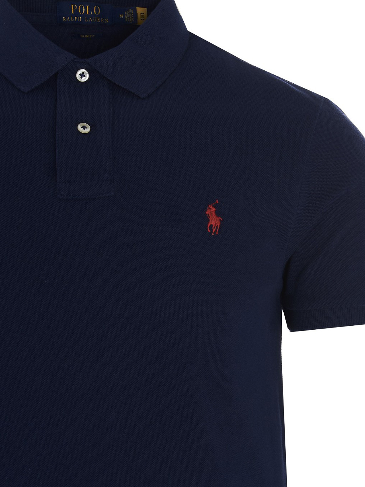Shop Polo Ralph Lauren Cotton Polo Shirt In Blue
