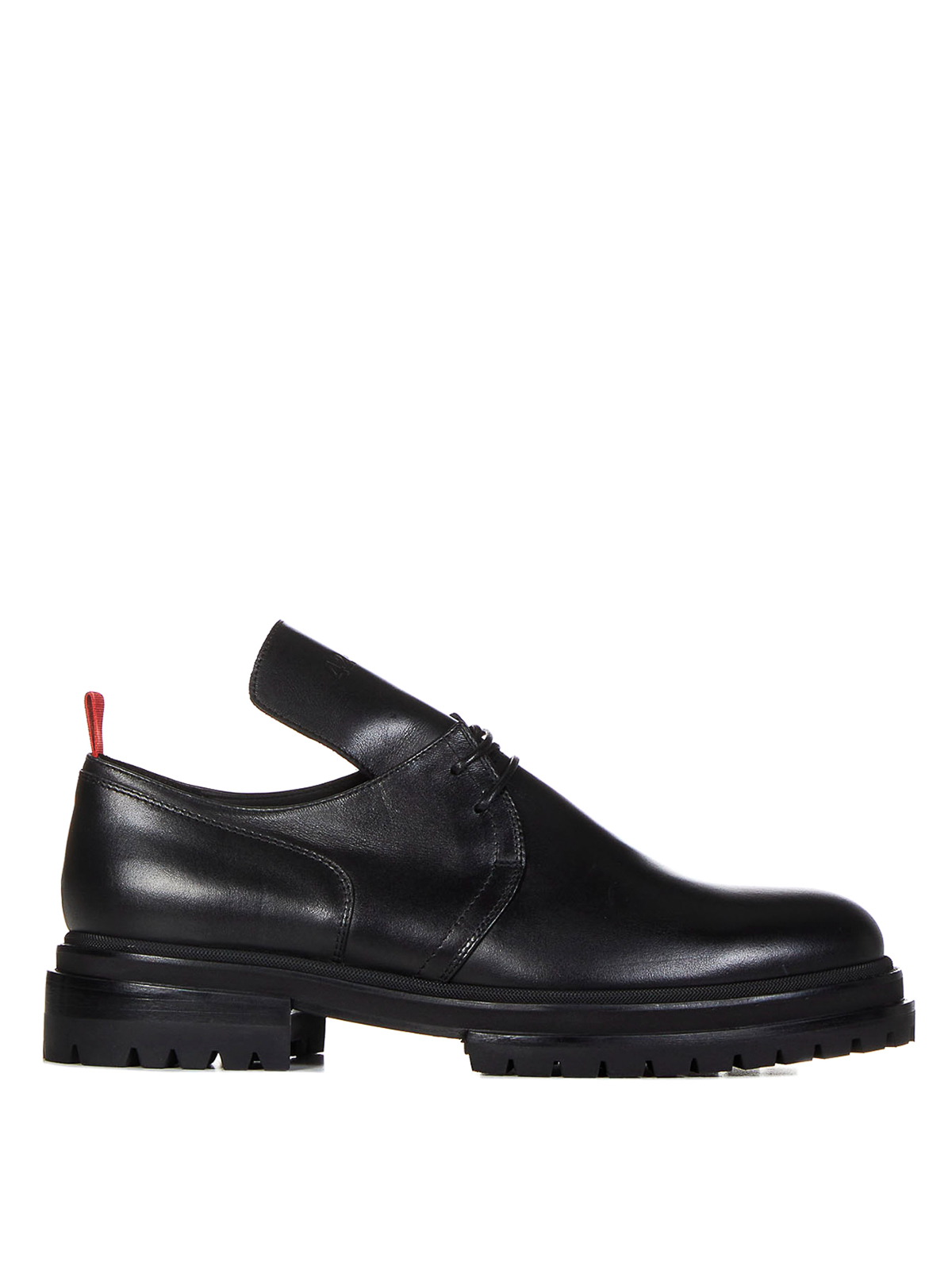 Shop 424 Leather Loafers In Negro