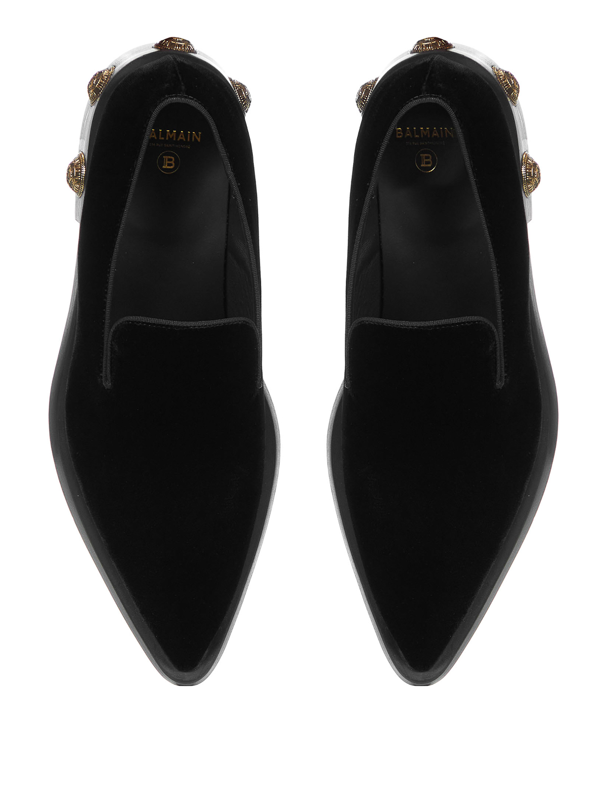 Balmain Tech fabric loafers - Black - Men|YM1UO306TVLU0PA display picture 2