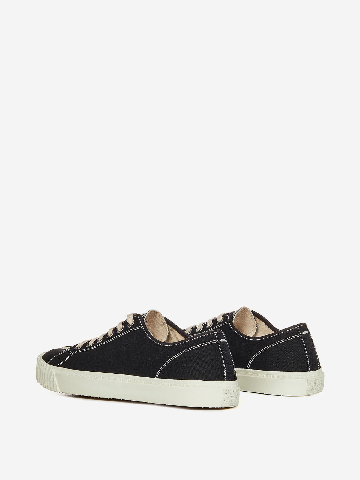 Shop Maison Margiela Canvas Sneakers In Negro