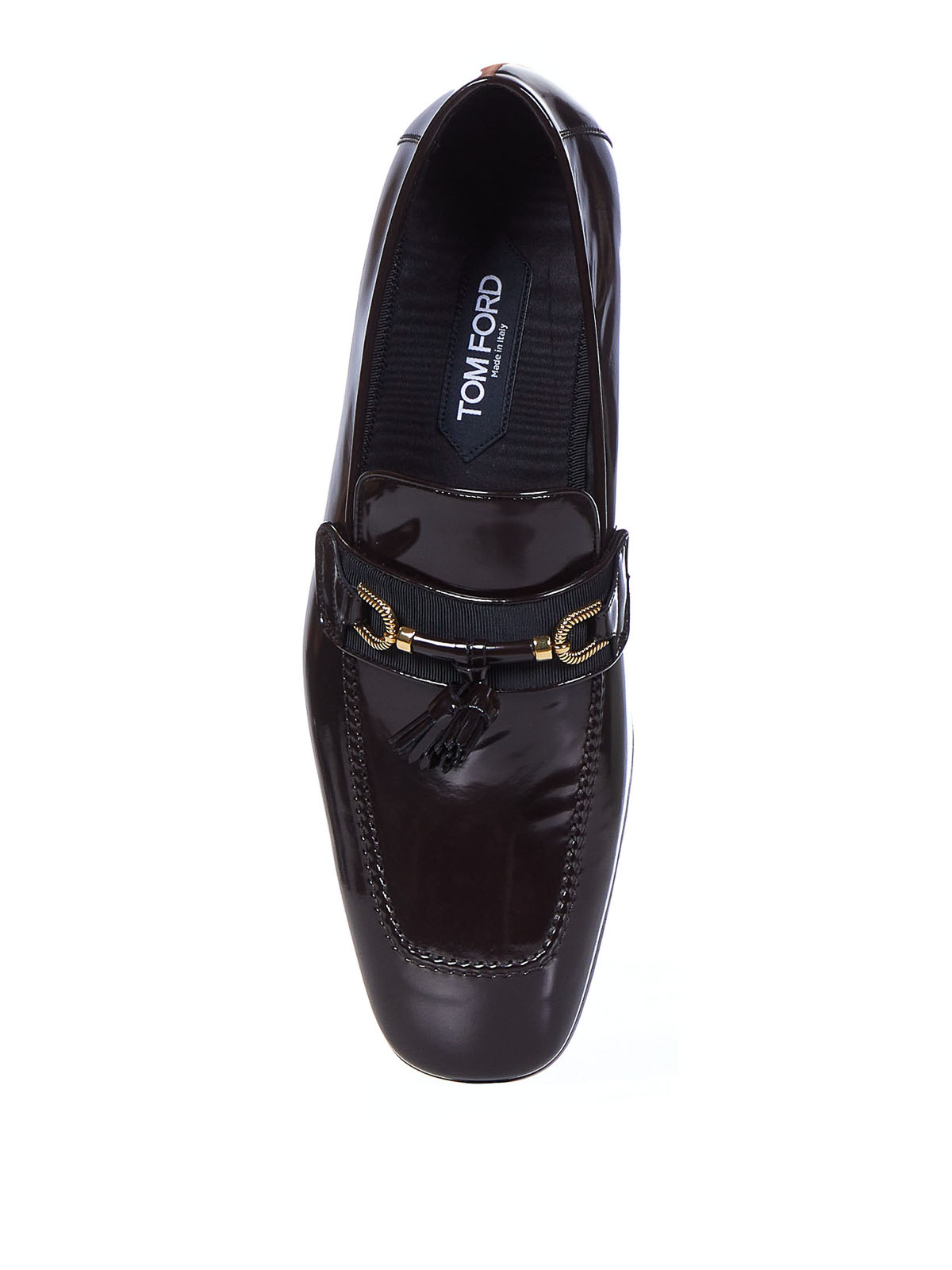 Shop Tom Ford Leather Loafers In Marrón
