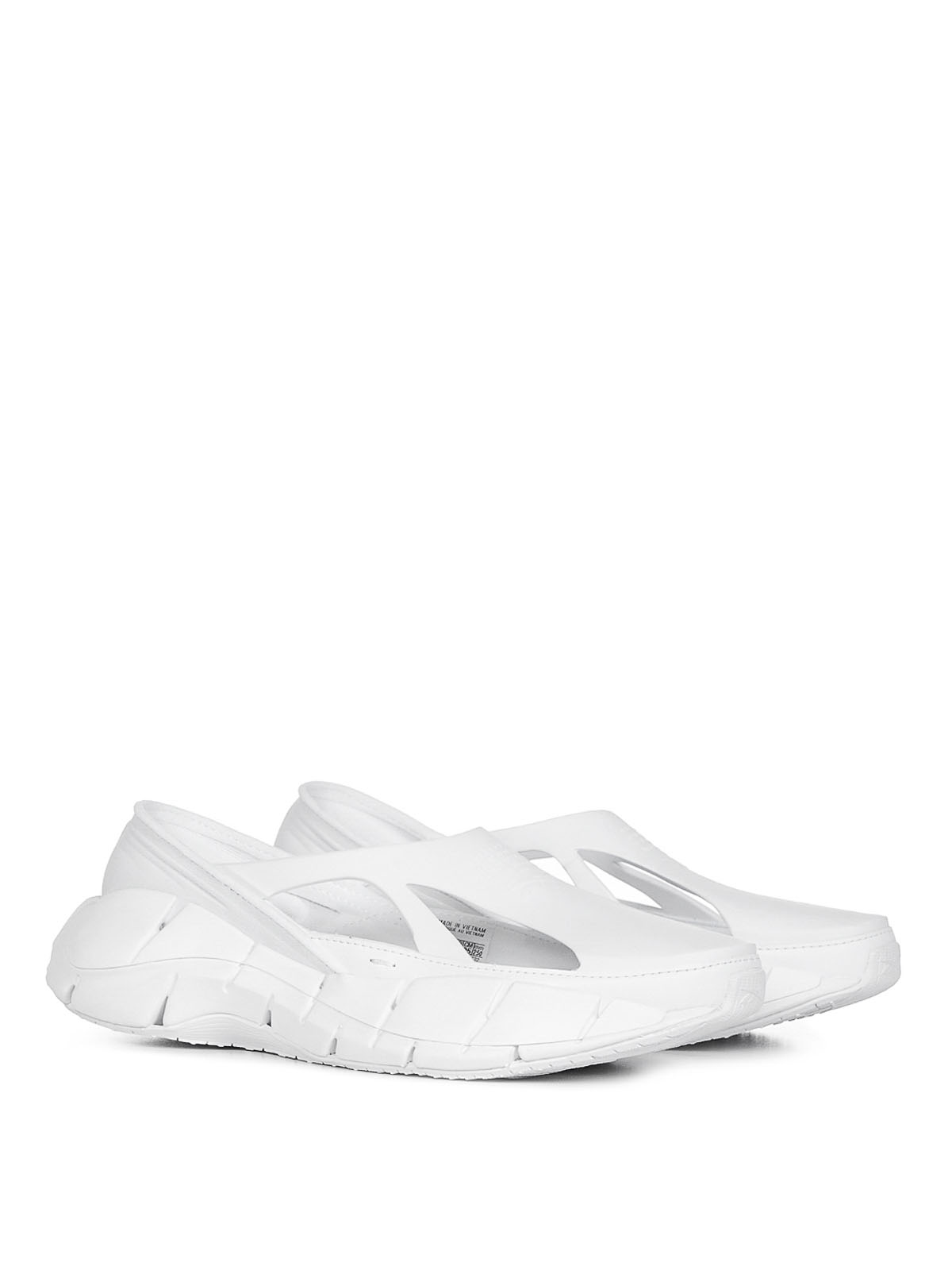 Shop Maison Margiela Fabric Sneakers In White