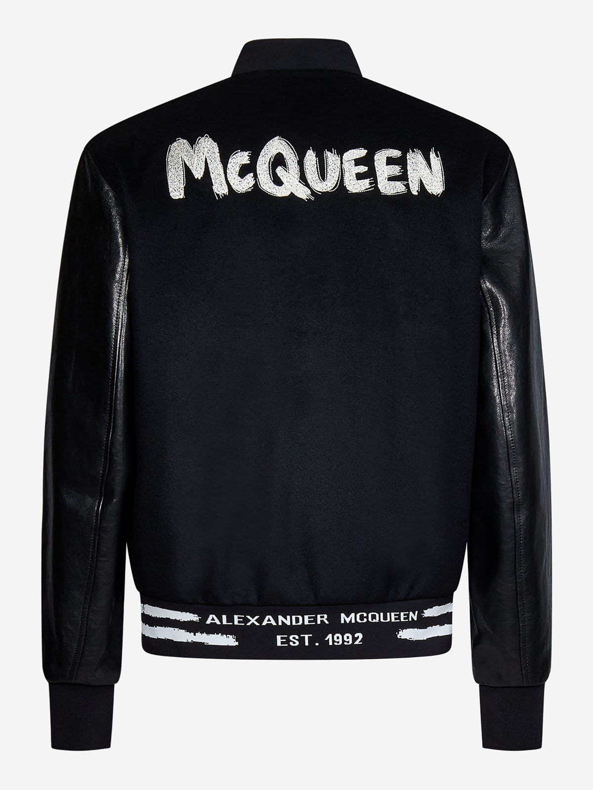 Alexander Mcqueen ボンバージャケット - 黒|705645Q5HWS1001