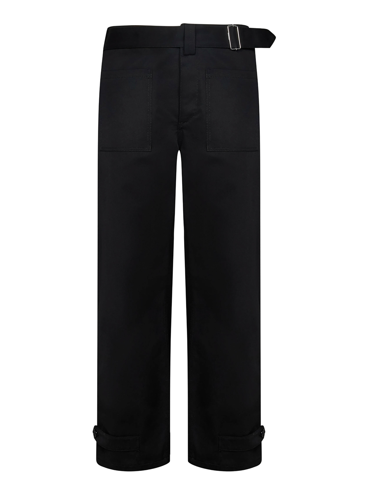 Alexander Mcqueen Cotton Trousers In Black