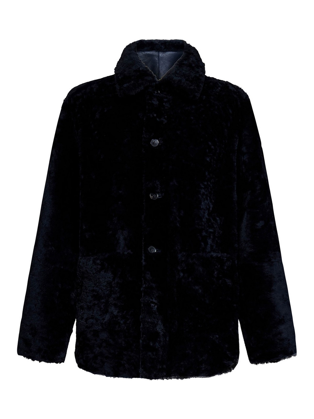 Jil Sander 毛皮/ムートンコート - ブルー|J23BN0011J07042402