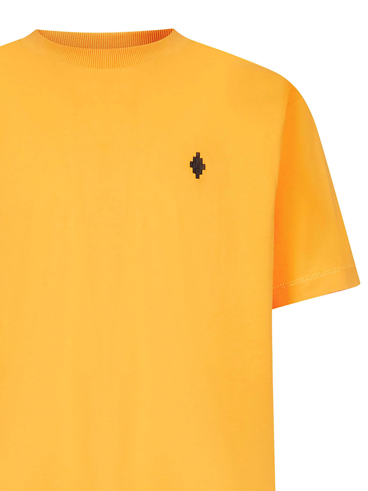 Shop Marcelo Burlon County Of Milan Cotton T-shirt In Yellow