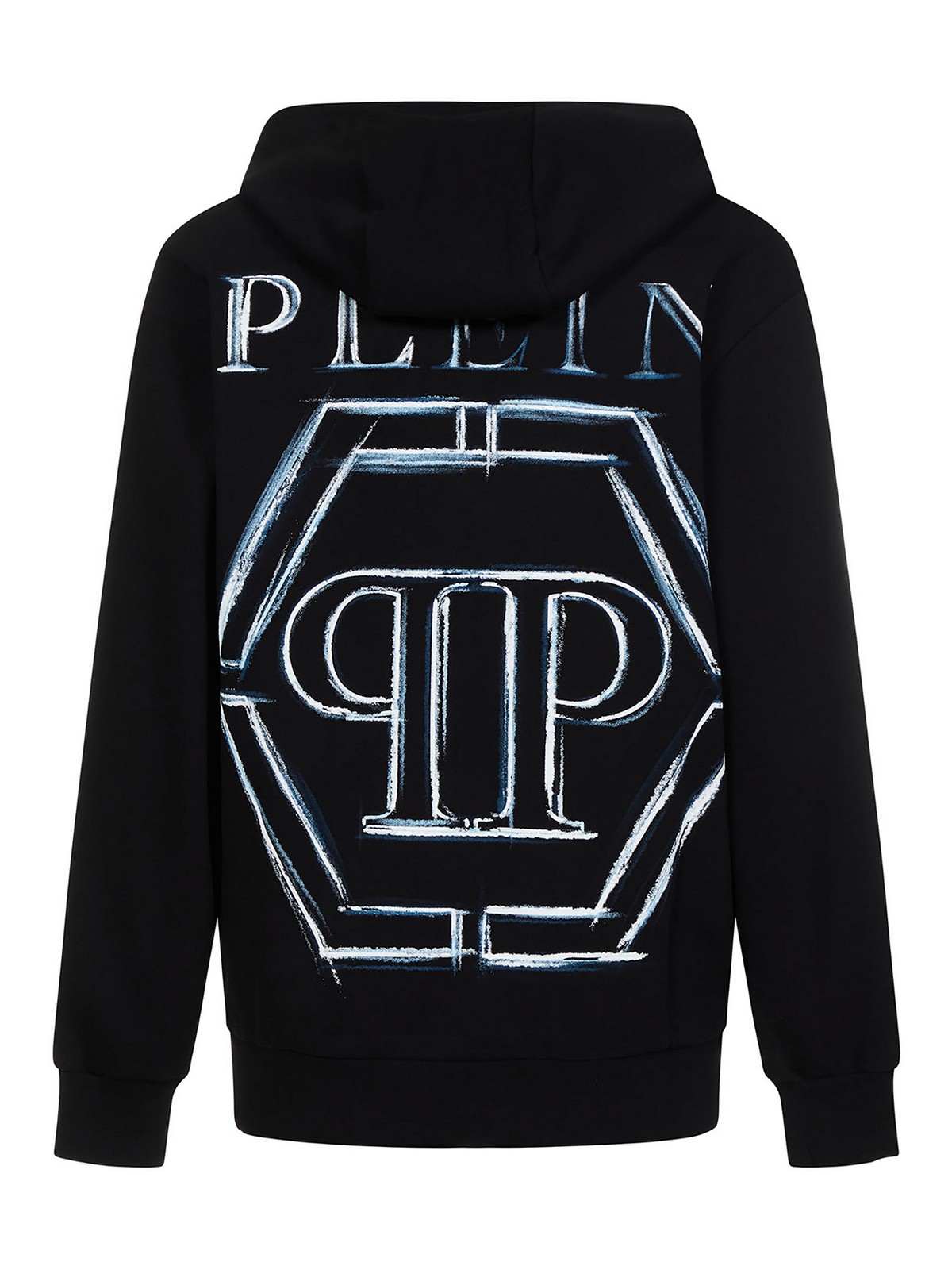 Shop Philipp Plein Cotton Sweatshirt In Black