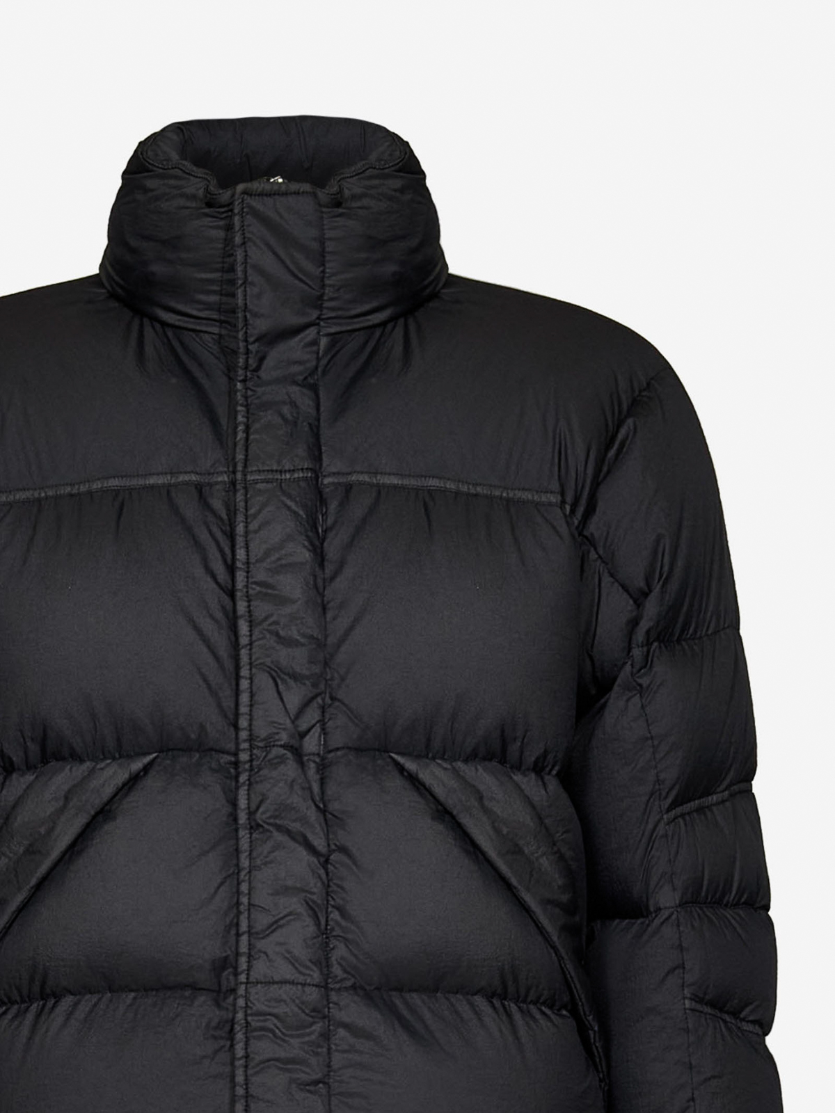 Shop Ten C Tech Fabric Puffer Jacket In Negro