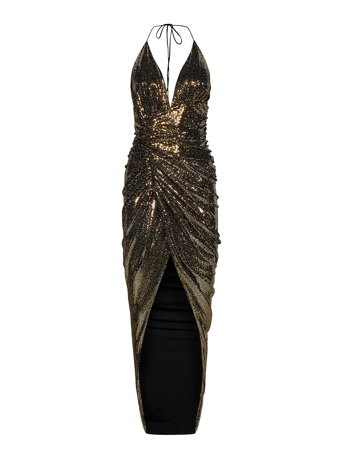 green emerald velvet dress Alexandre Vauthier Lime Green Gold Sequin One Shoulder Ruffle Dress –  PauméLosAngeles main image 0